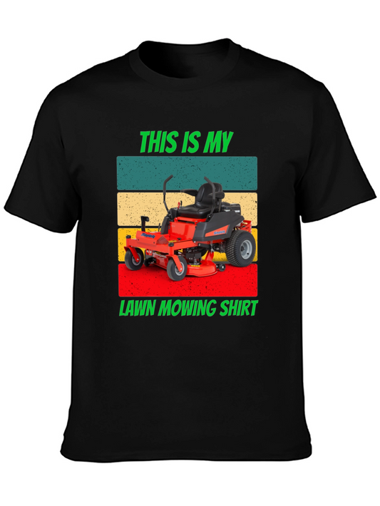 Lawn Mowing Shirt - Retro Design Tee