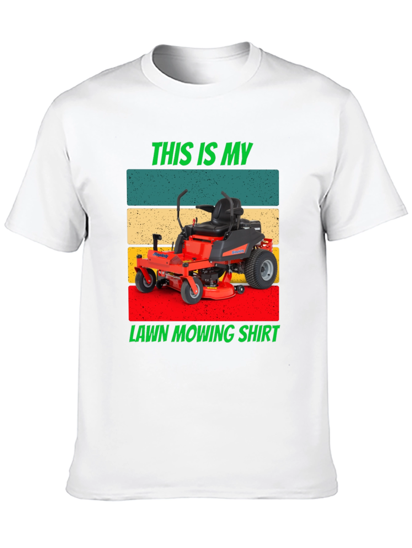 Lawn Mowing Shirt - Retro Design Tee