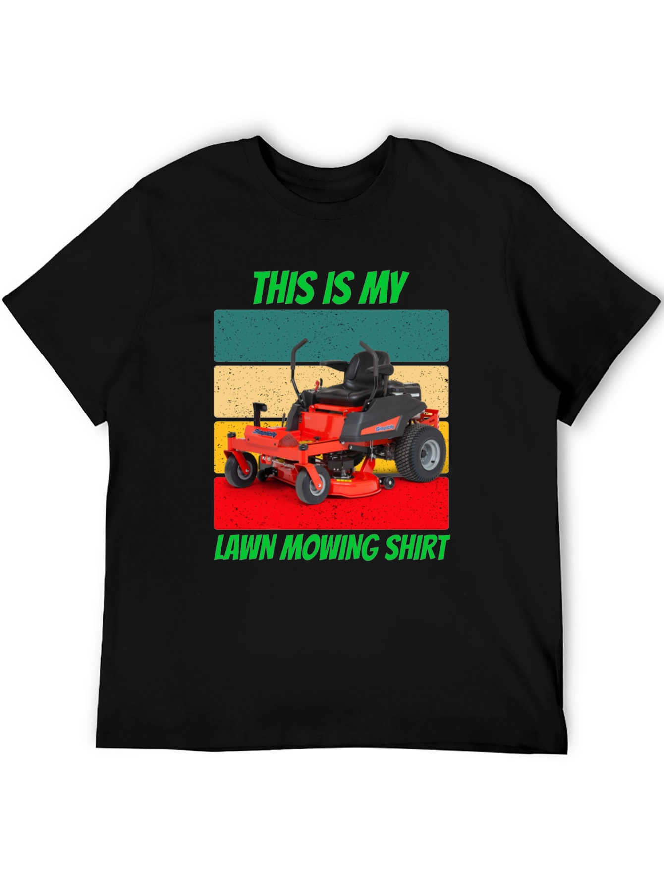 Lawn Mowing Shirt - Retro Design Tee