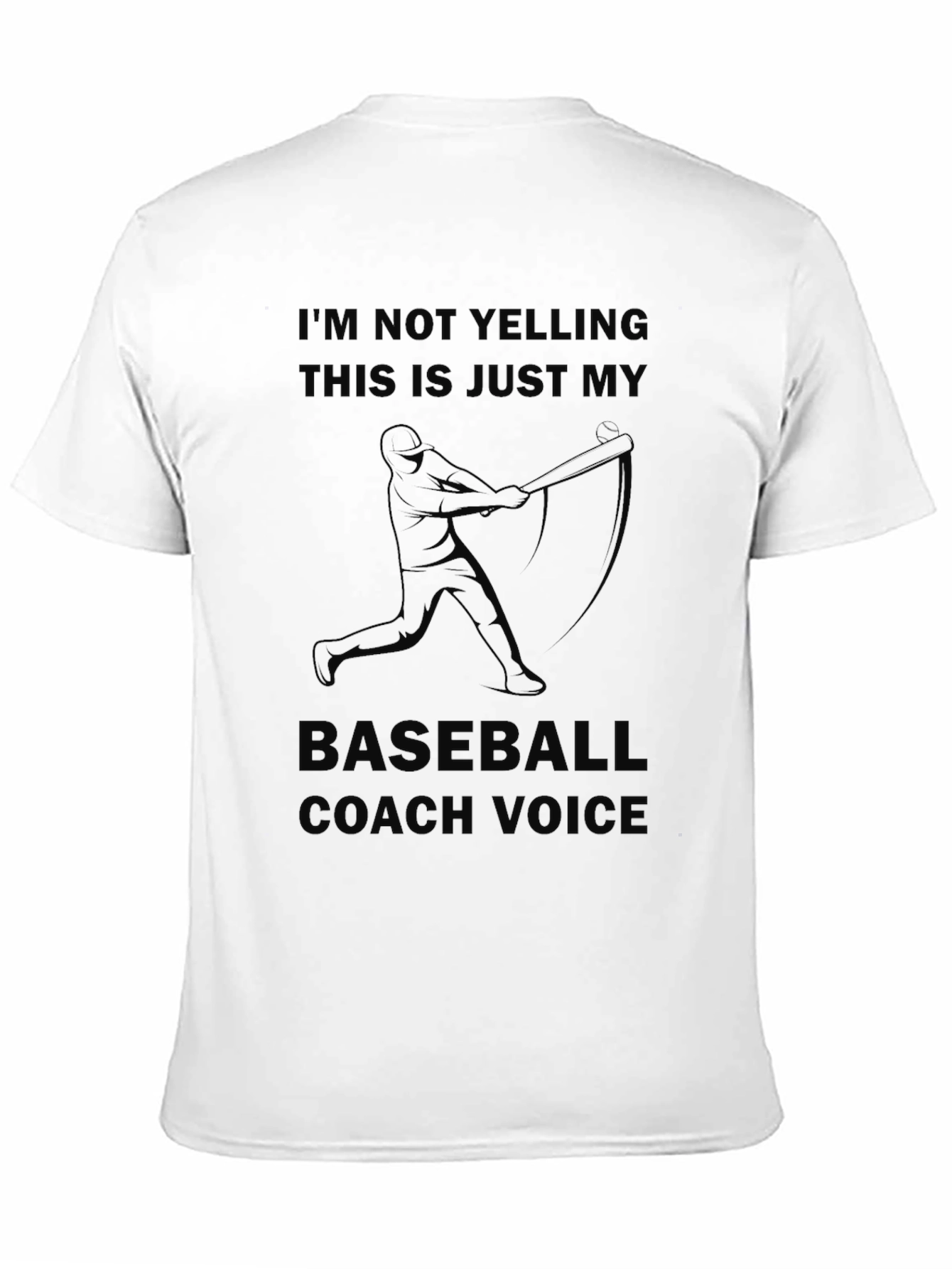 Baseball Coach Voice T-Shirt - Funny Graphic Tee