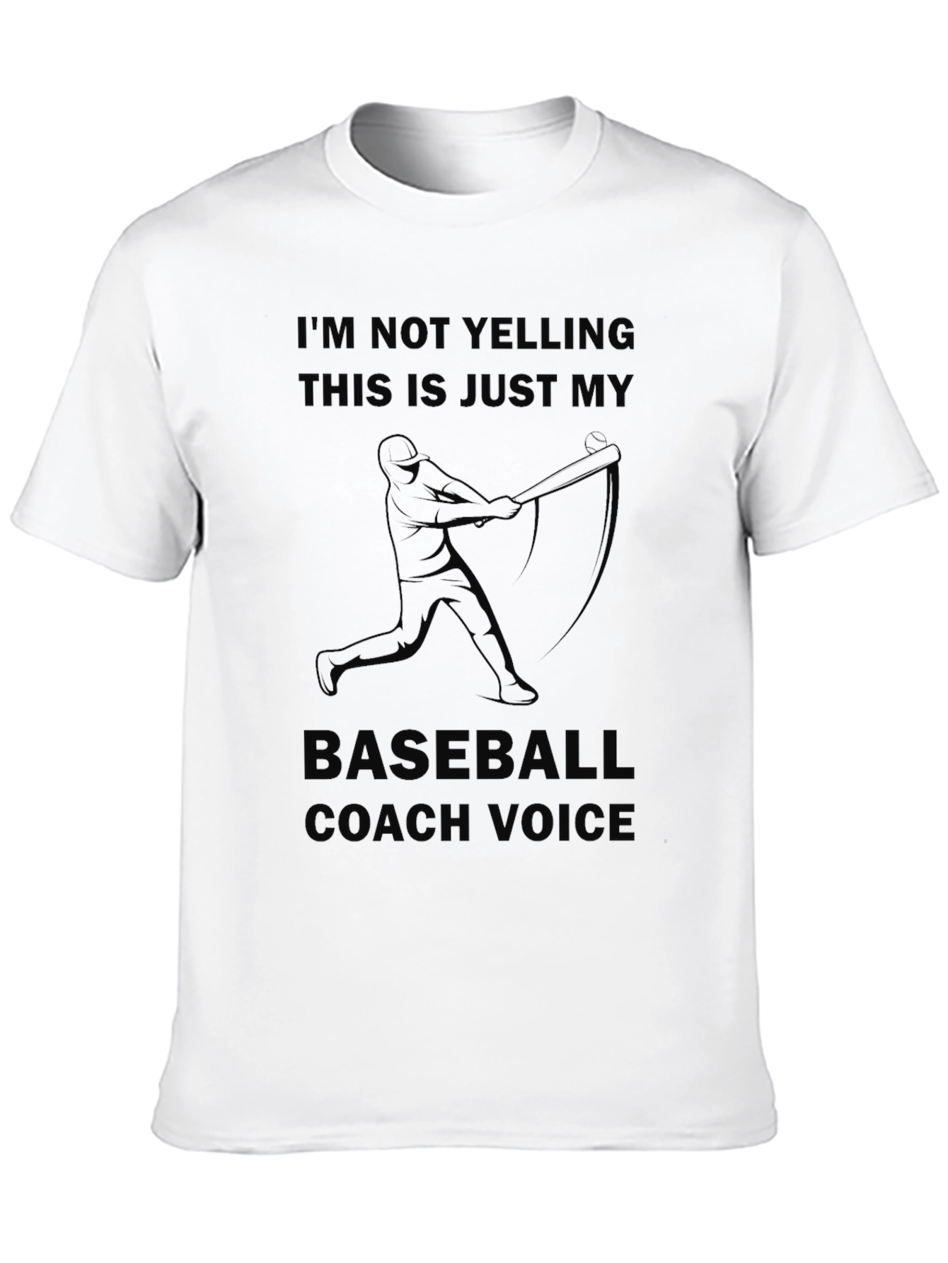 Baseball Coach Voice T-Shirt - Funny Graphic Tee