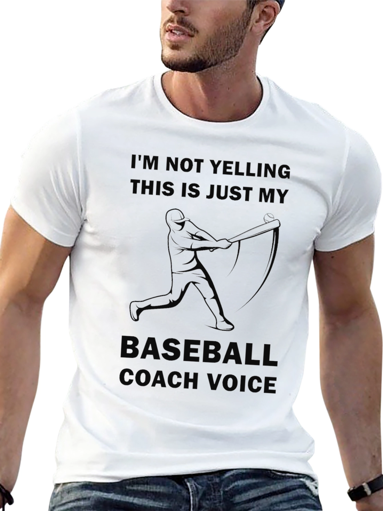 Baseball Coach Voice T-Shirt - Funny Graphic Tee