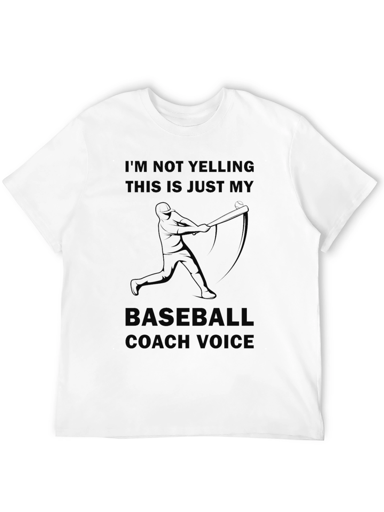 Baseball Coach Voice T-Shirt - Funny Graphic Tee