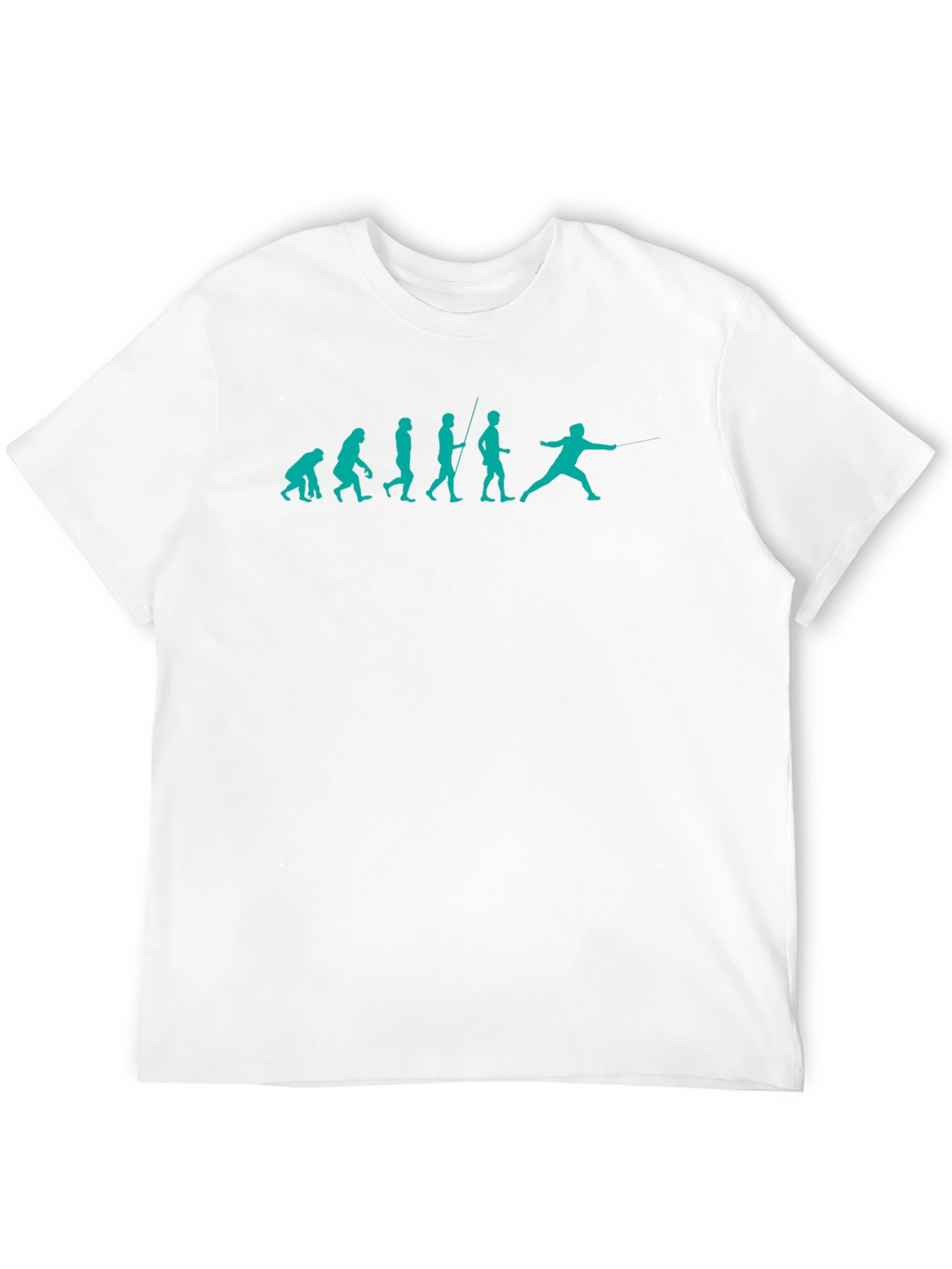 Fencing Evolution Graphic Tee - Black Cotton T-Shirt