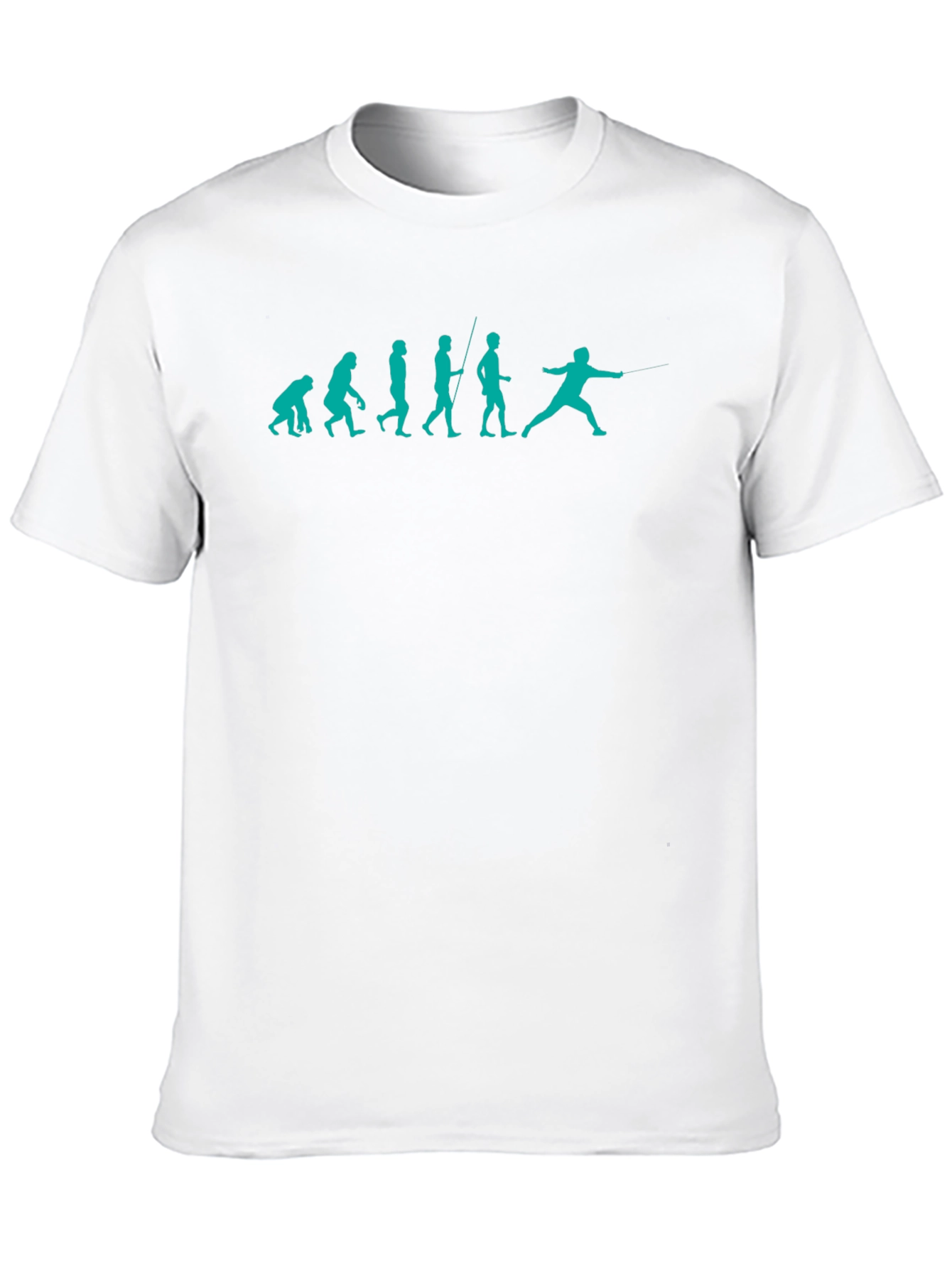 Fencing Evolution Graphic Tee - Black Cotton T-Shirt