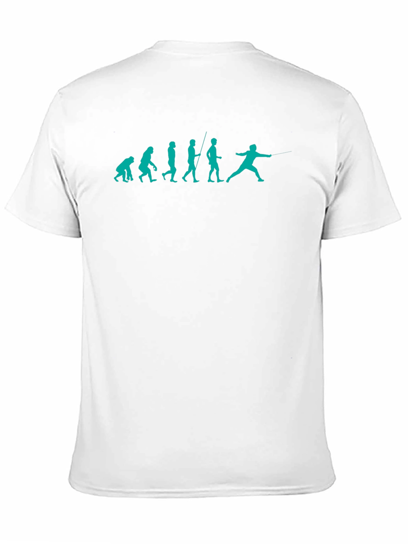 Fencing Evolution Graphic Tee - Black Cotton T-Shirt