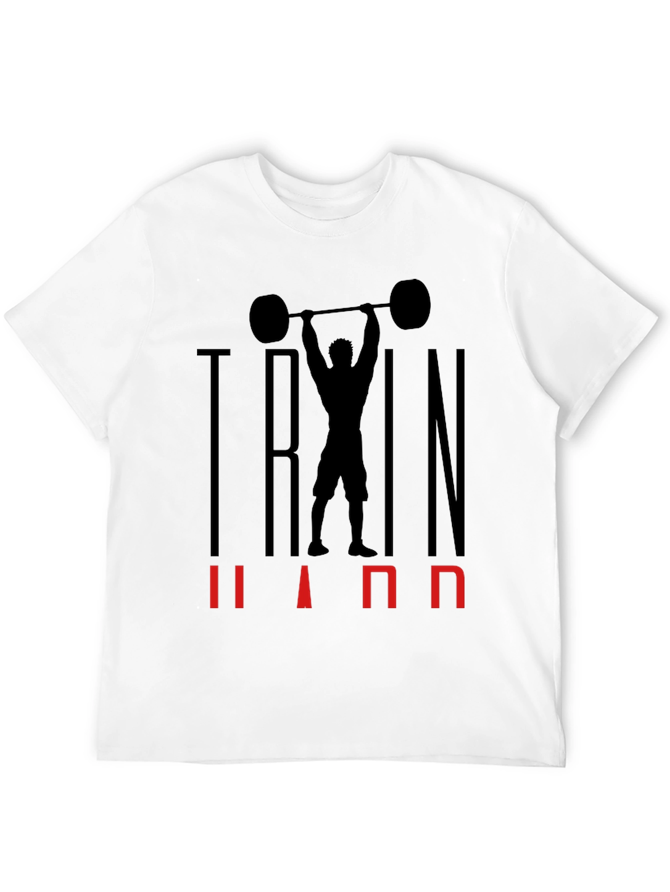Train Hard Black Graphic T-Shirt