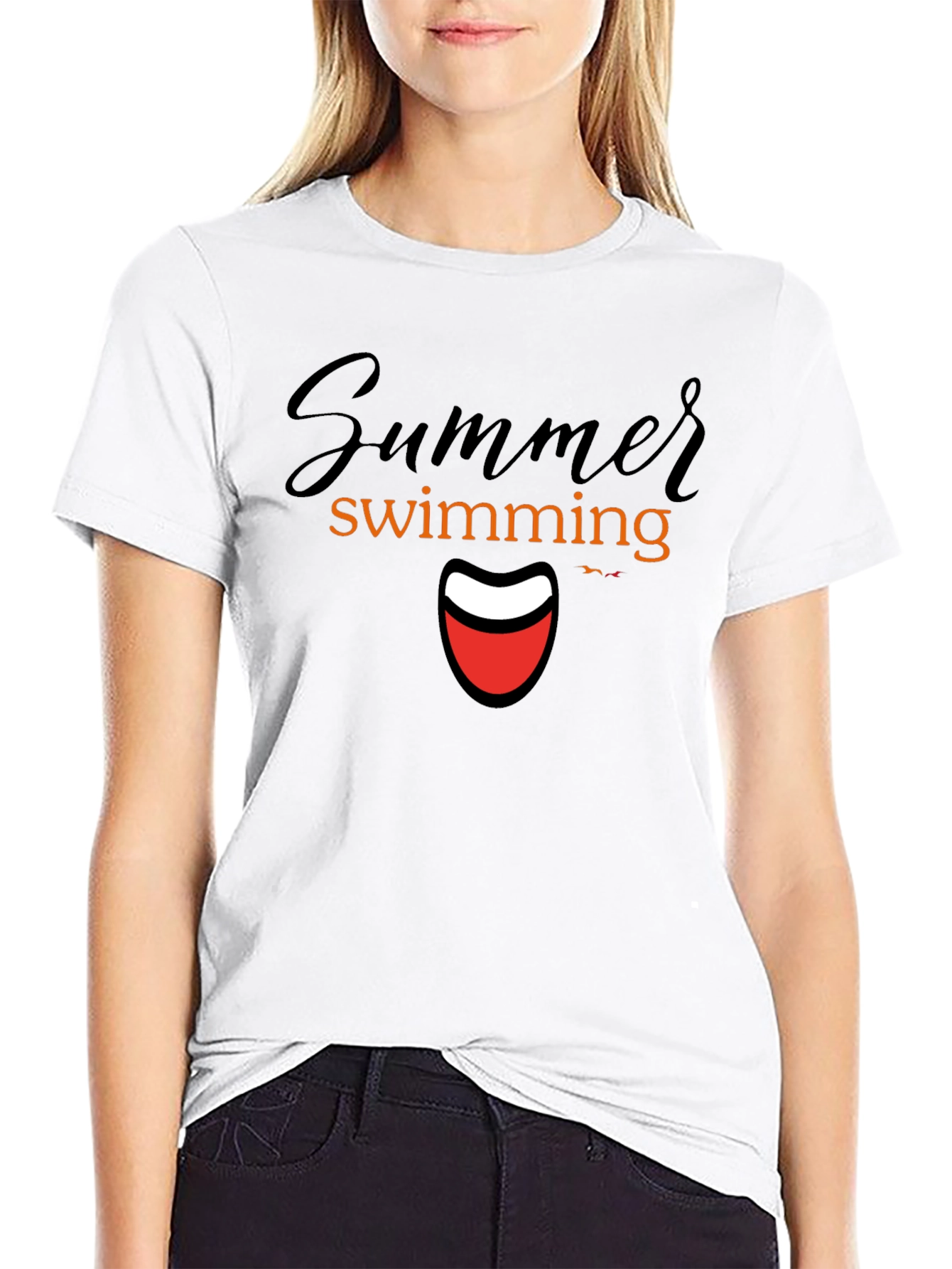 Summer Swimming T-Shirt -  Fun Graphic Tee