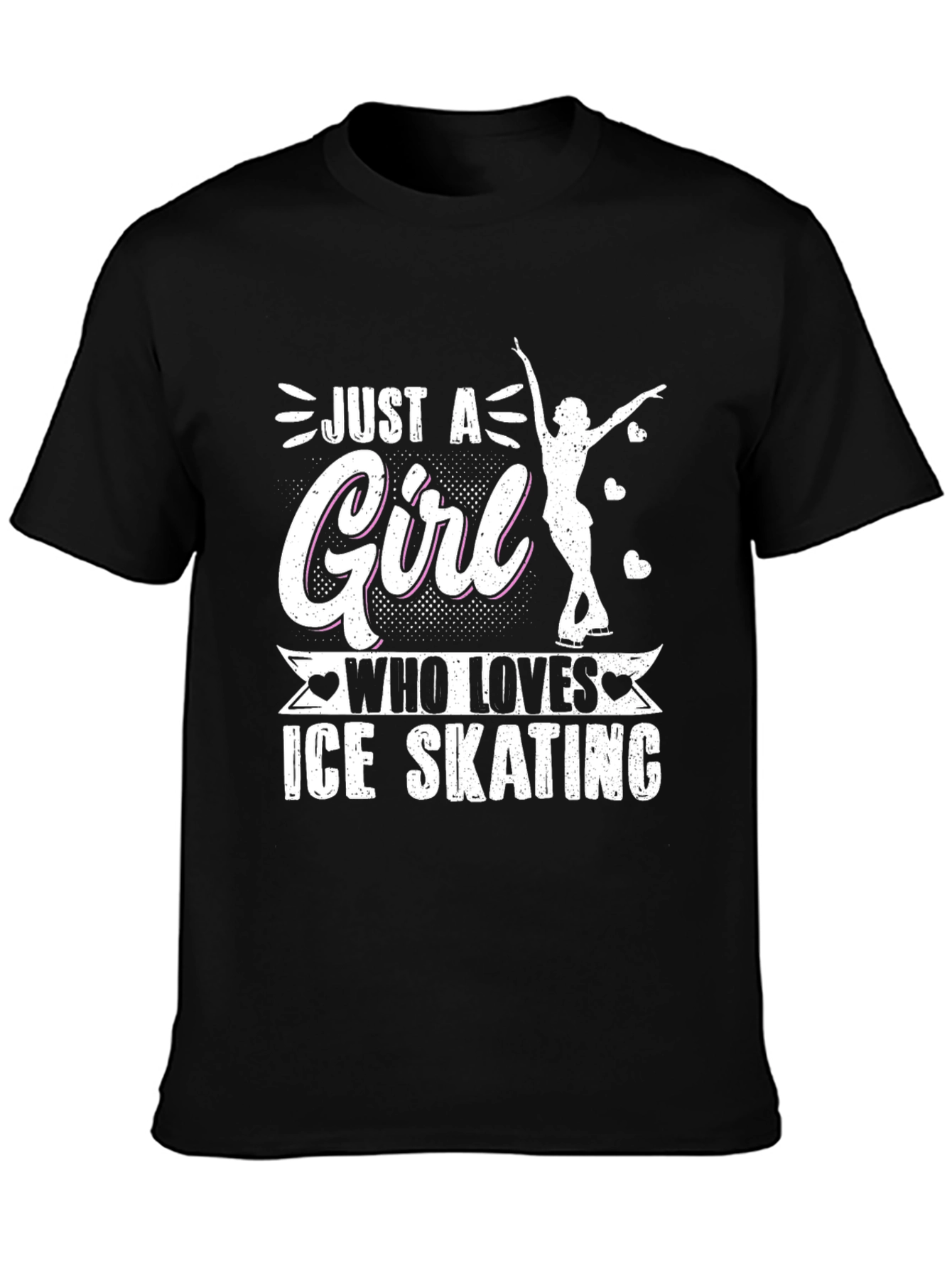 Just A Girl Who Loves Ice Skating T-Shirt