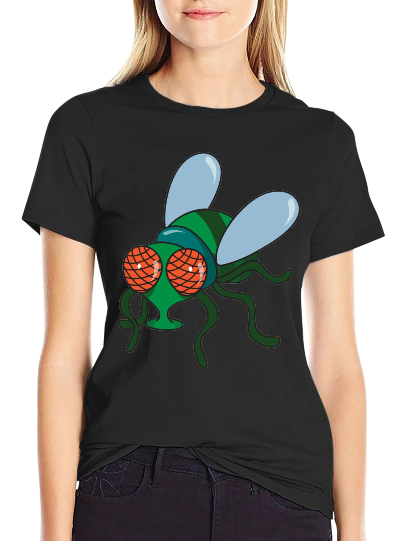 Fly Graphic Black T-Shirt