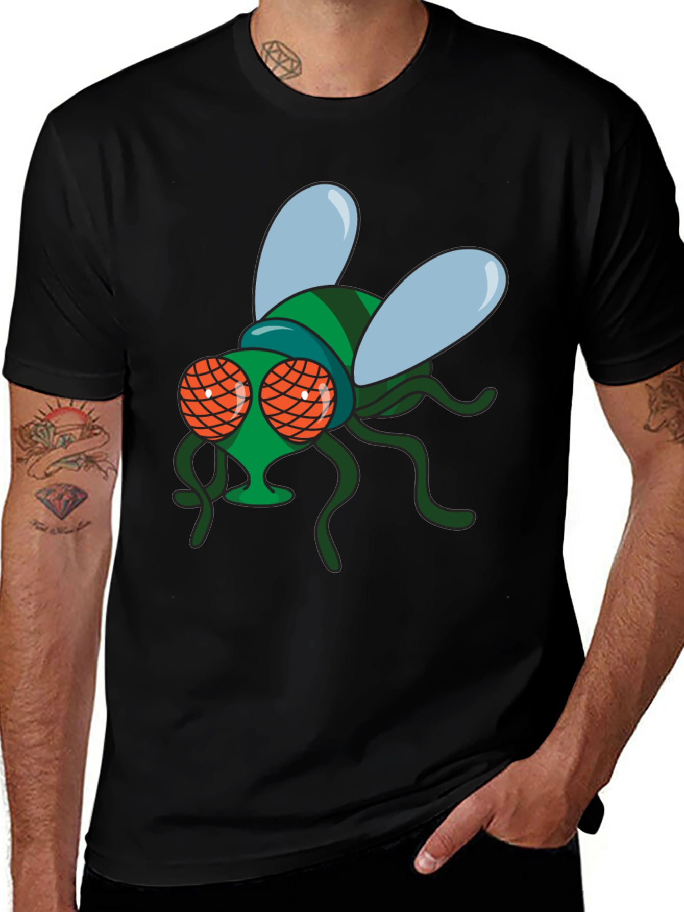 Fly Graphic Black T-Shirt