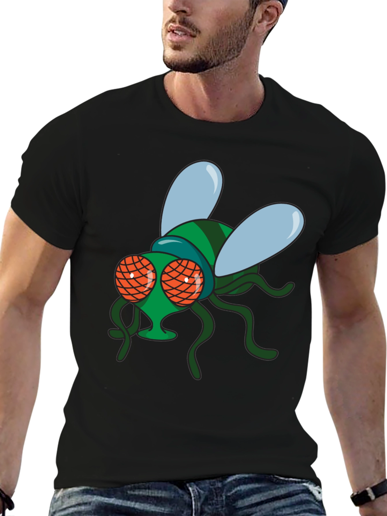Fly Graphic Black T-Shirt