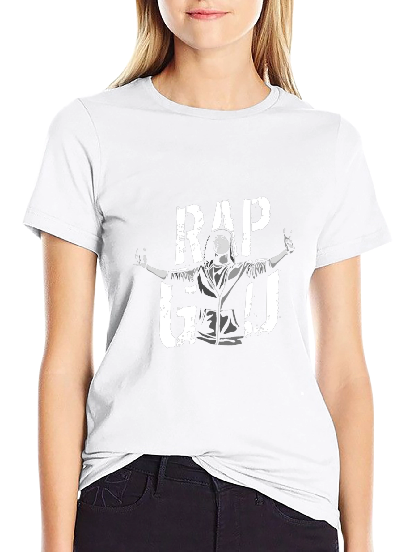 Rap God Graphic T-Shirt - Black Cotton Tee
