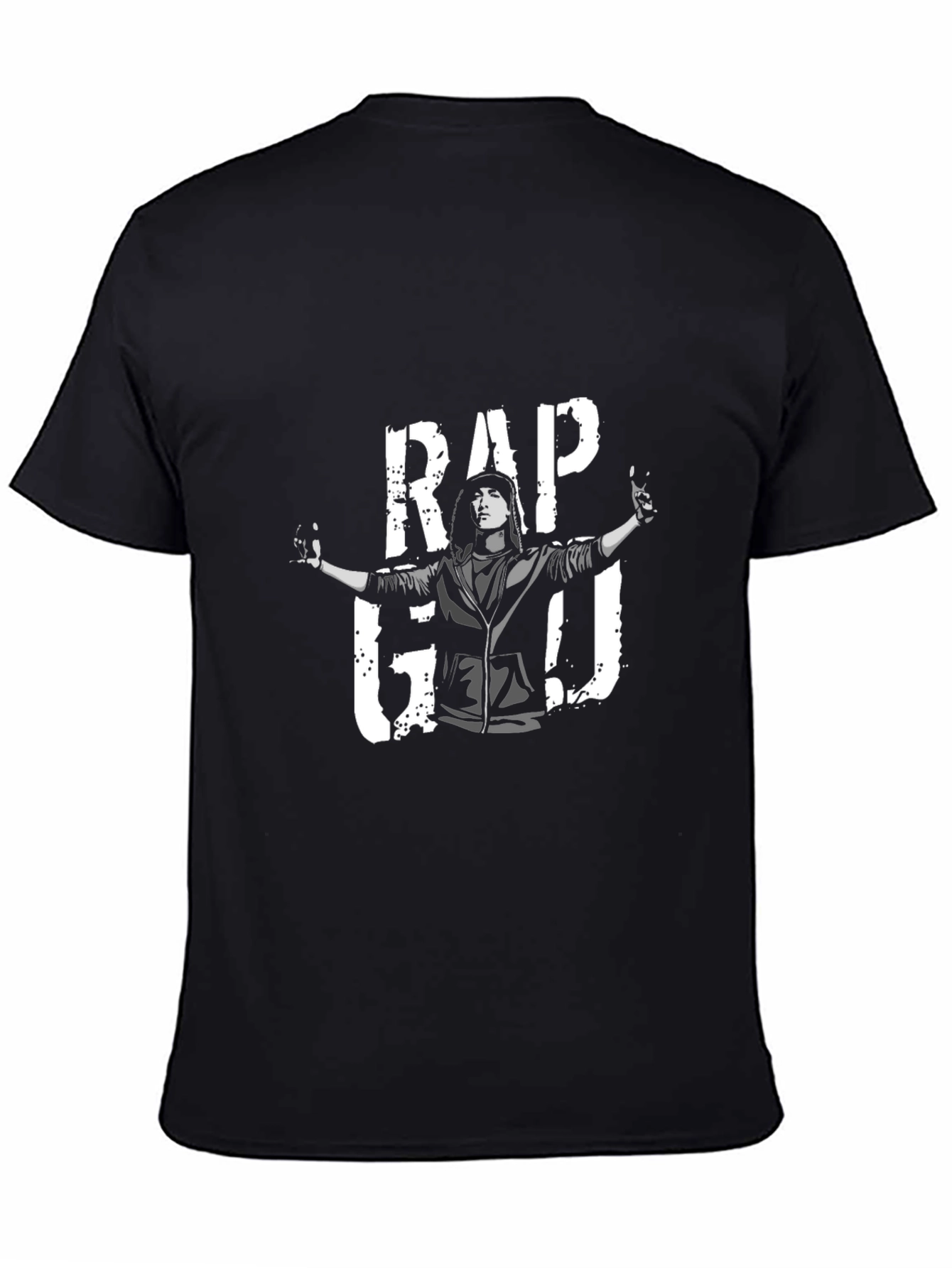 Rap God Graphic T-Shirt - Black Cotton Tee