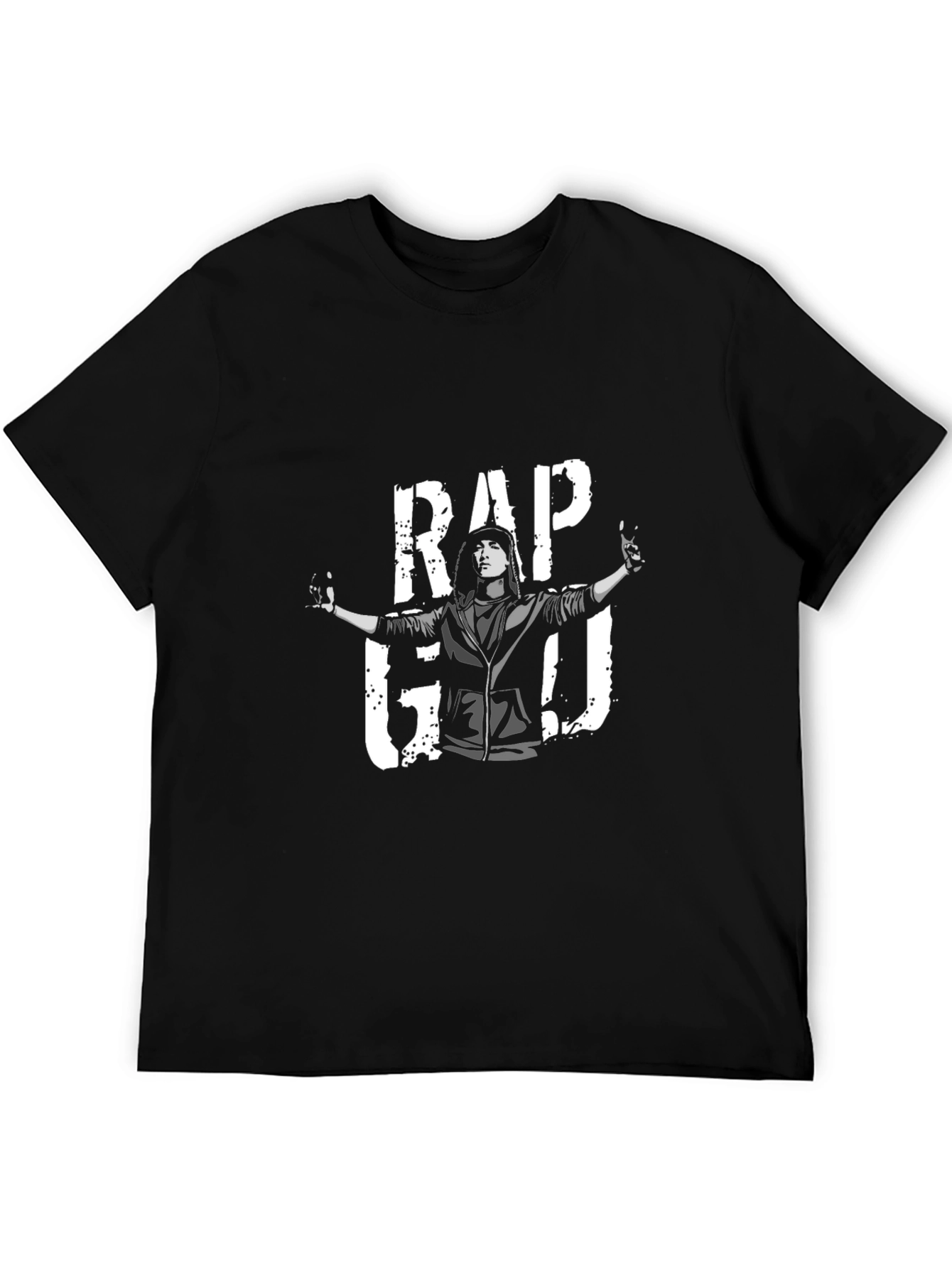 Rap God Graphic T-Shirt - Black Cotton Tee