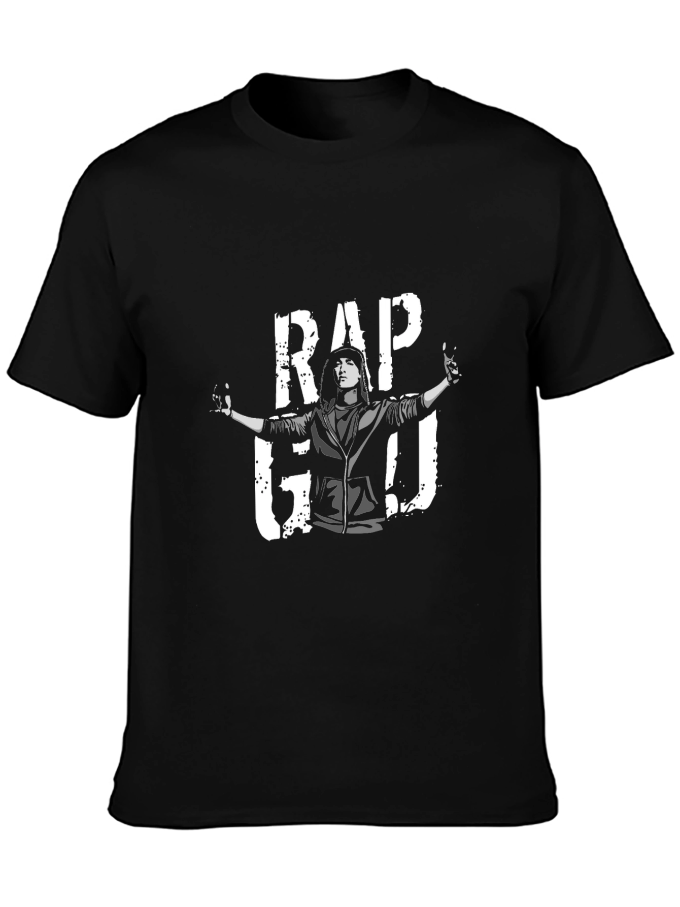 Rap God Graphic T-Shirt - Black Cotton Tee