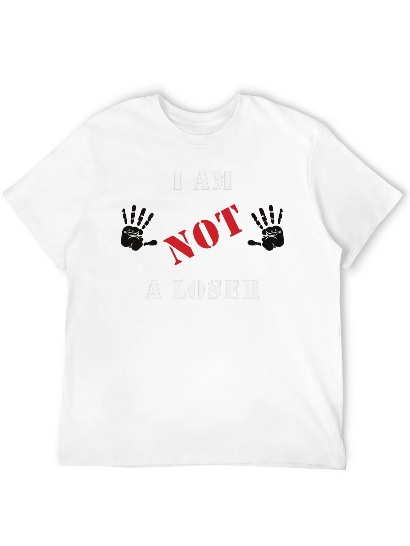 I AM NOT A LOSER Graphic T-Shirt - Black
