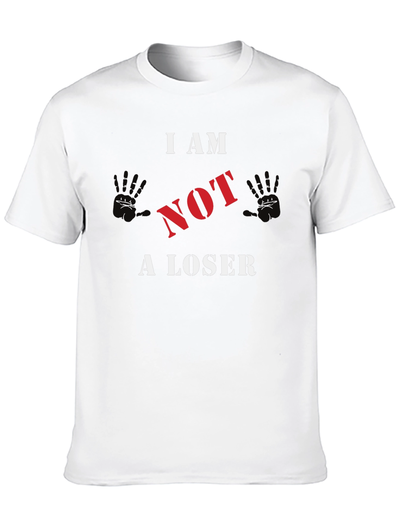 I AM NOT A LOSER Graphic T-Shirt - Black