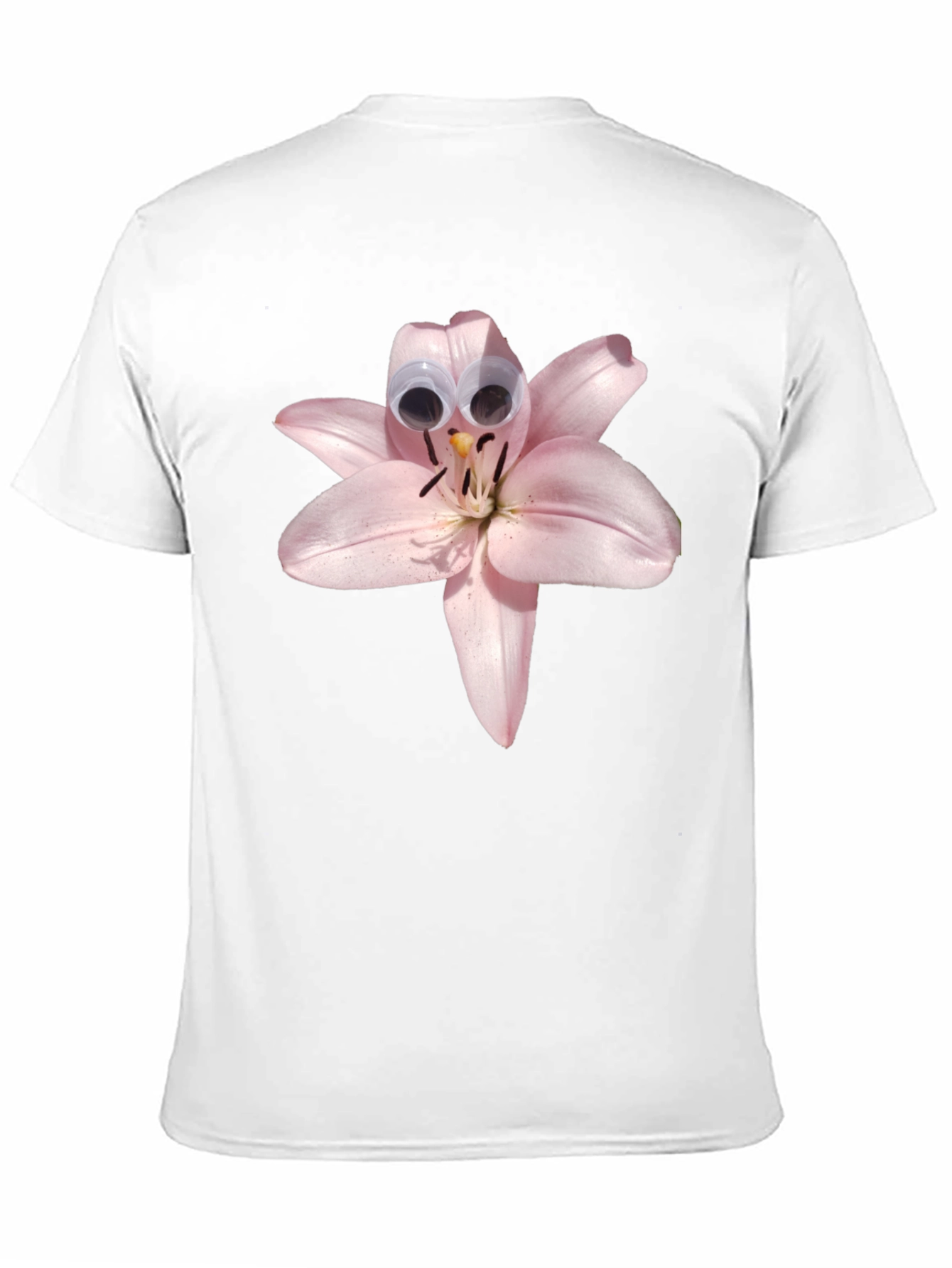 Floral Humor Tee: Lily with Googly Eyes