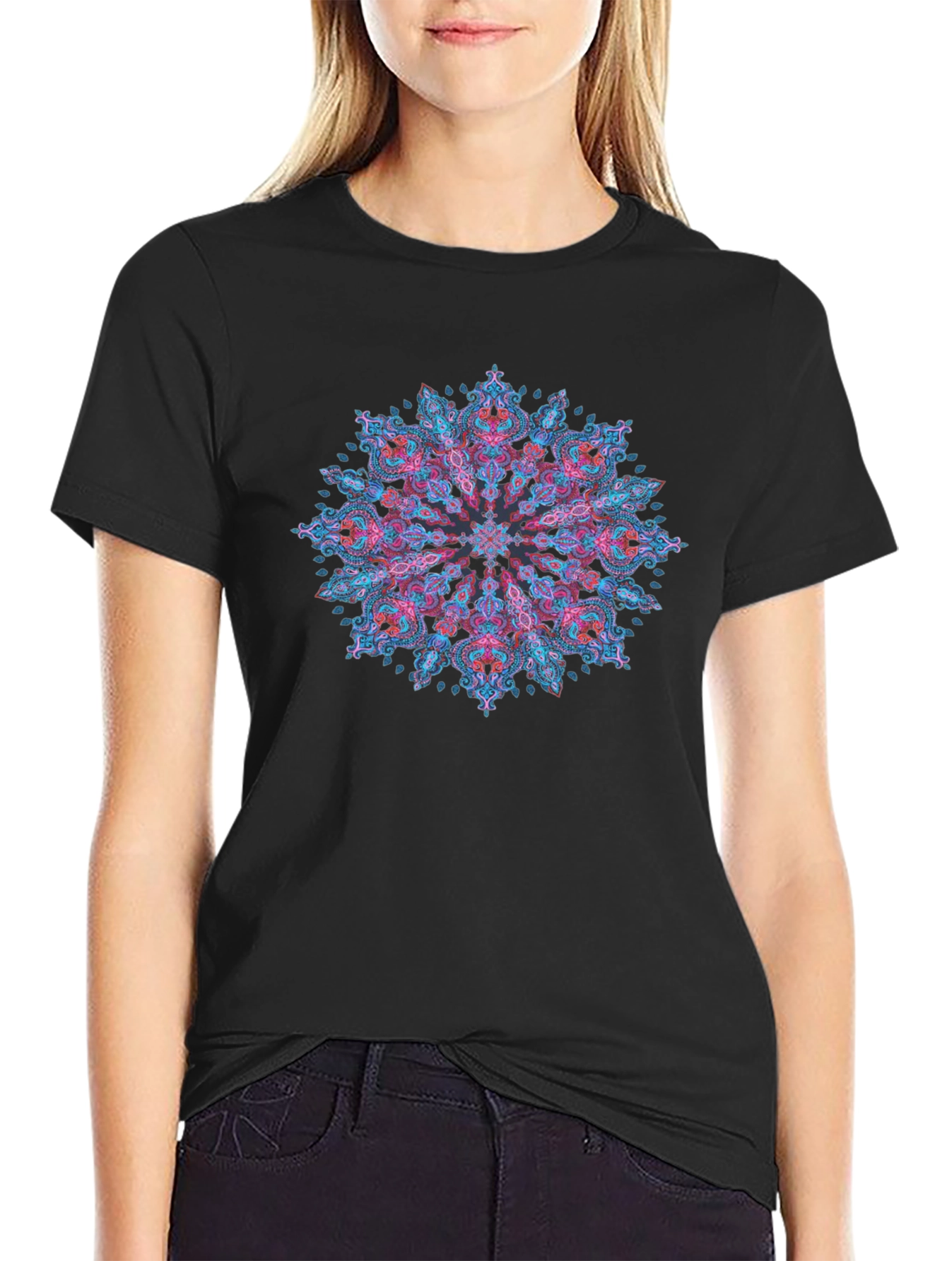 Mandala Art Black T-Shirt - Stylish Graphic Tee