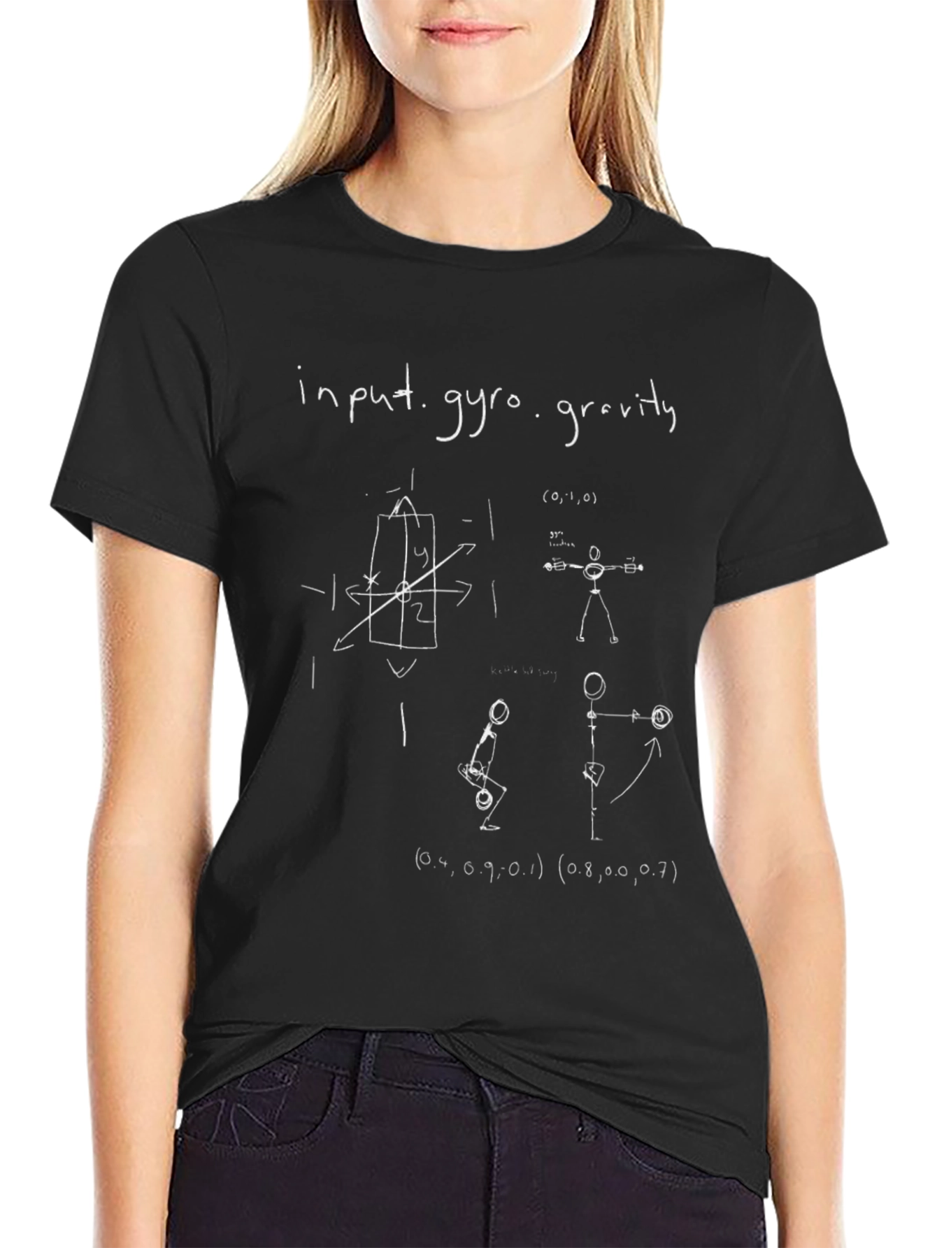 Input Gyro Gravity Black Graphic Tee