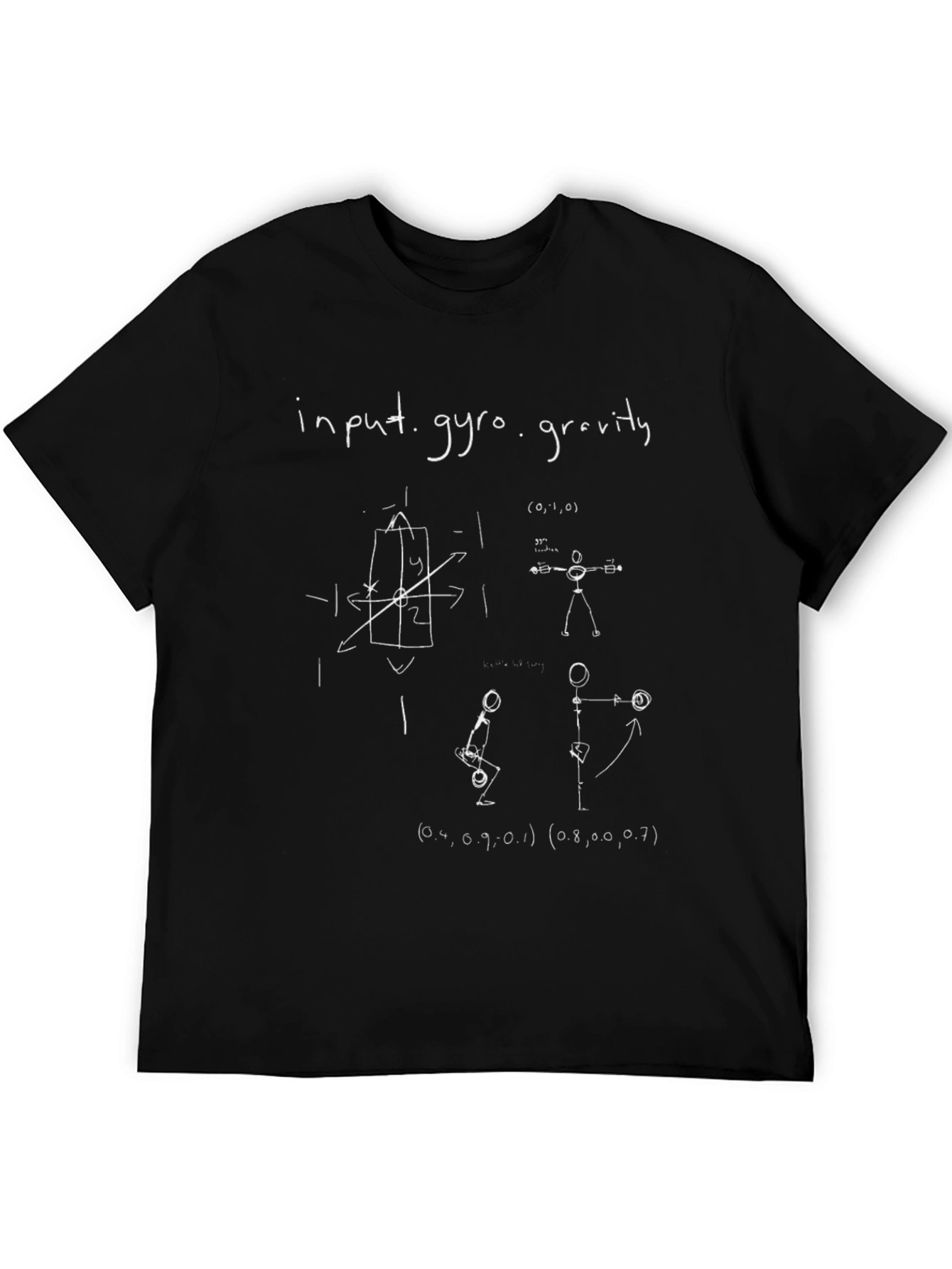 Input Gyro Gravity Black Graphic Tee