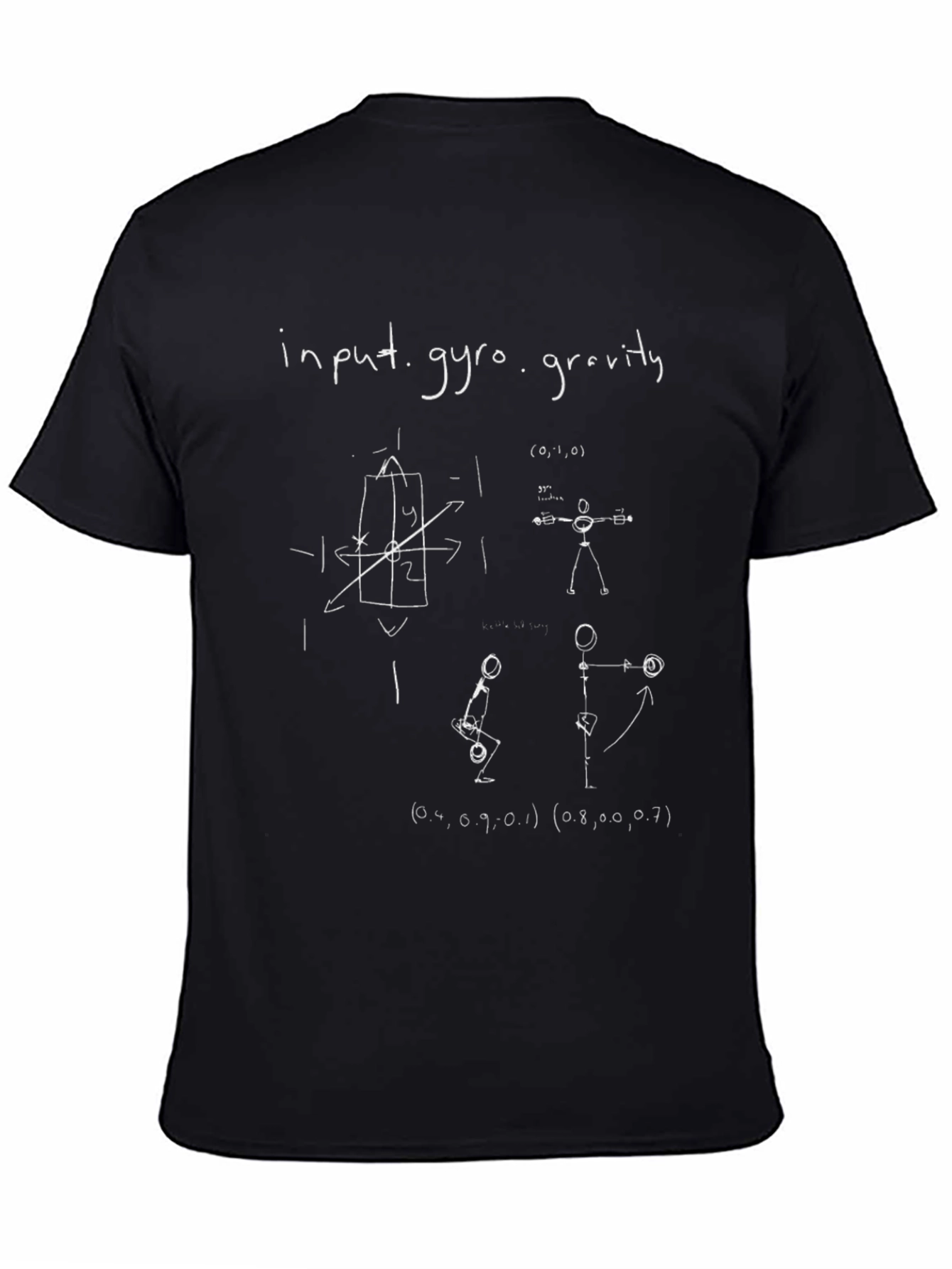 Input Gyro Gravity Black Graphic Tee