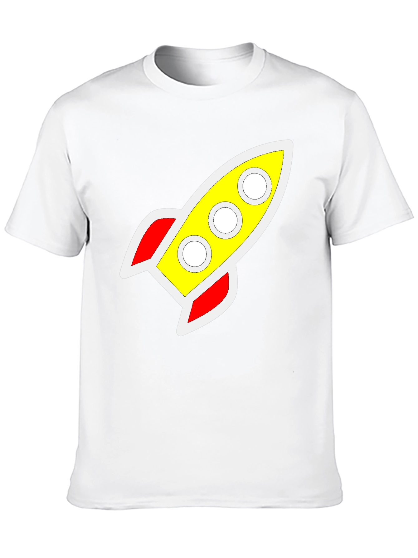 Retro Rocket Graphic Tee - Classic Style