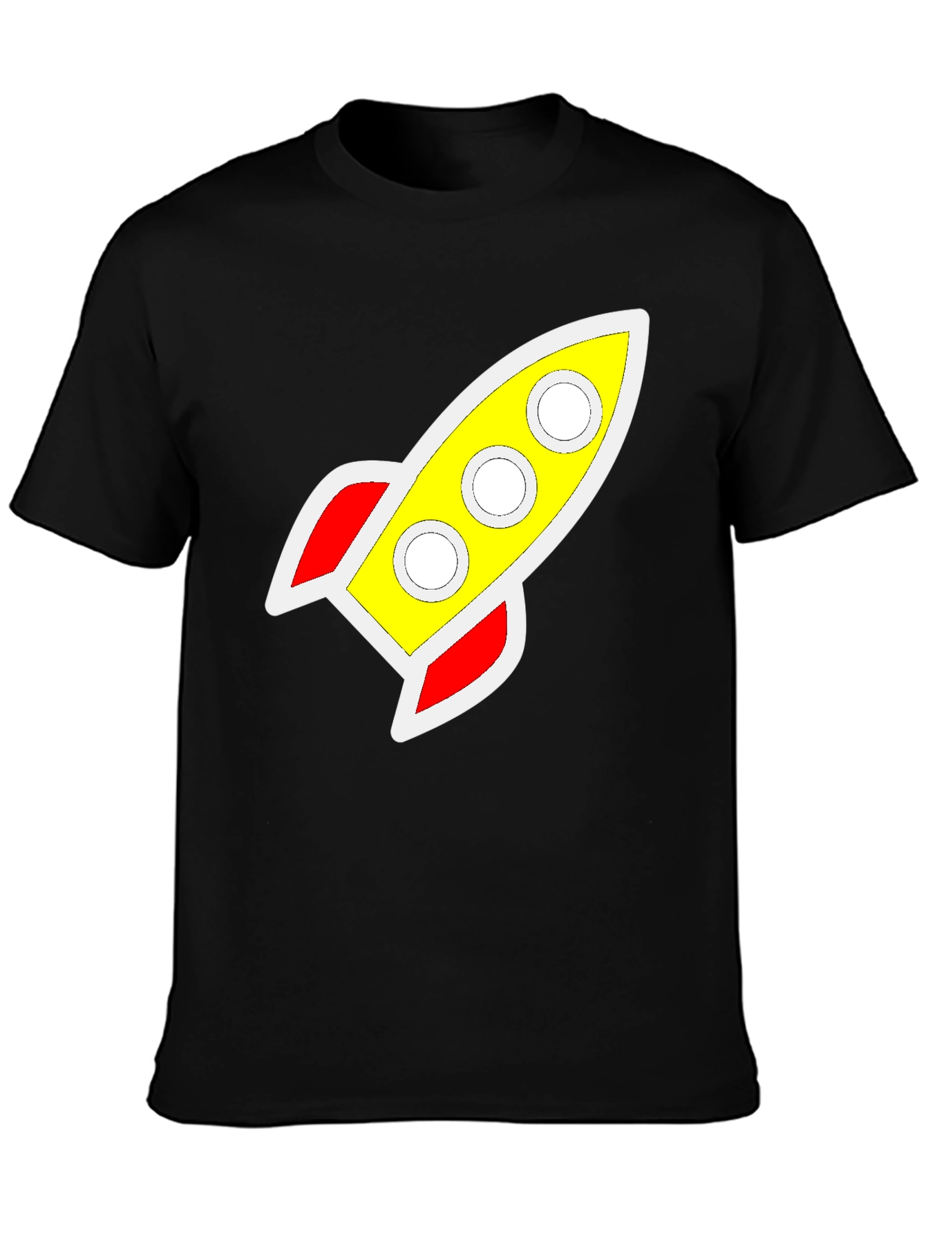 Retro Rocket Graphic Tee - Classic Style
