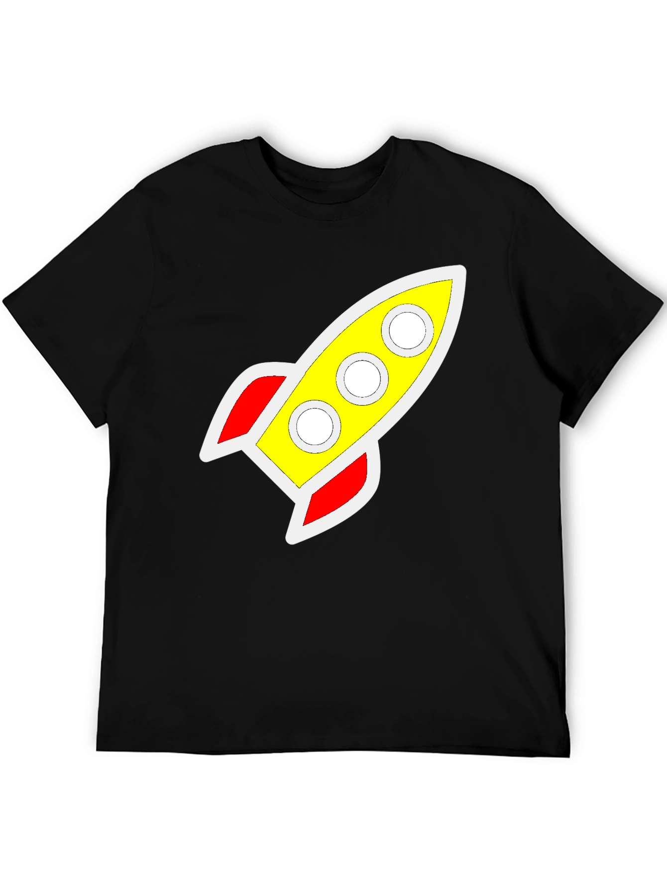 Retro Rocket Graphic Tee - Classic Style
