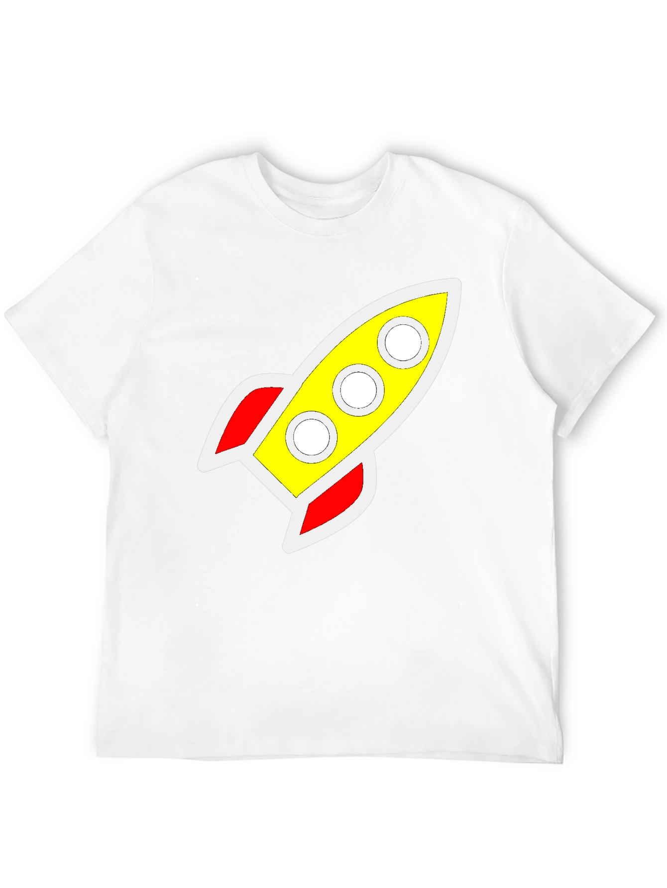 Retro Rocket Graphic Tee - Classic Style