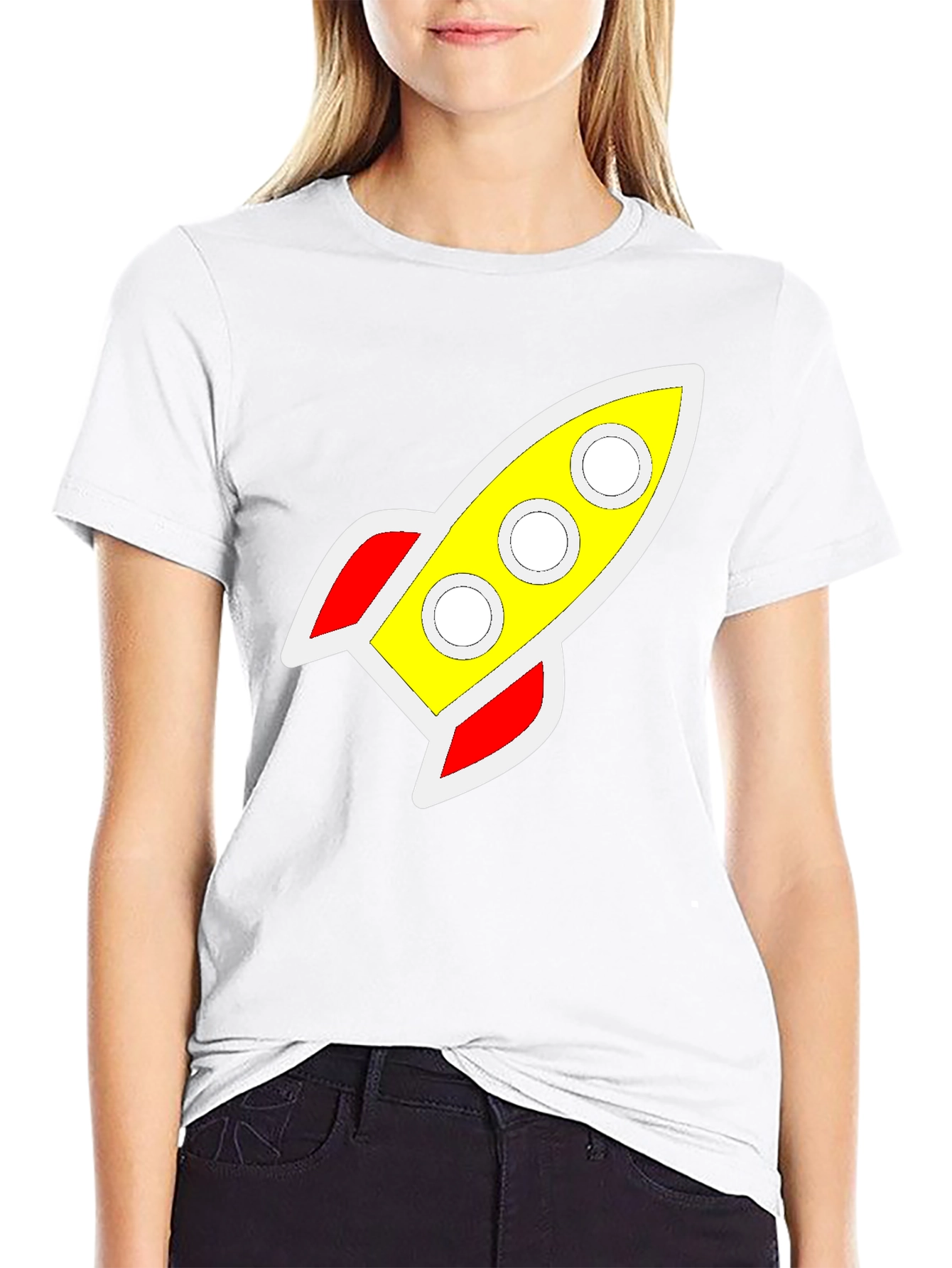 Retro Rocket Graphic Tee - Classic Style