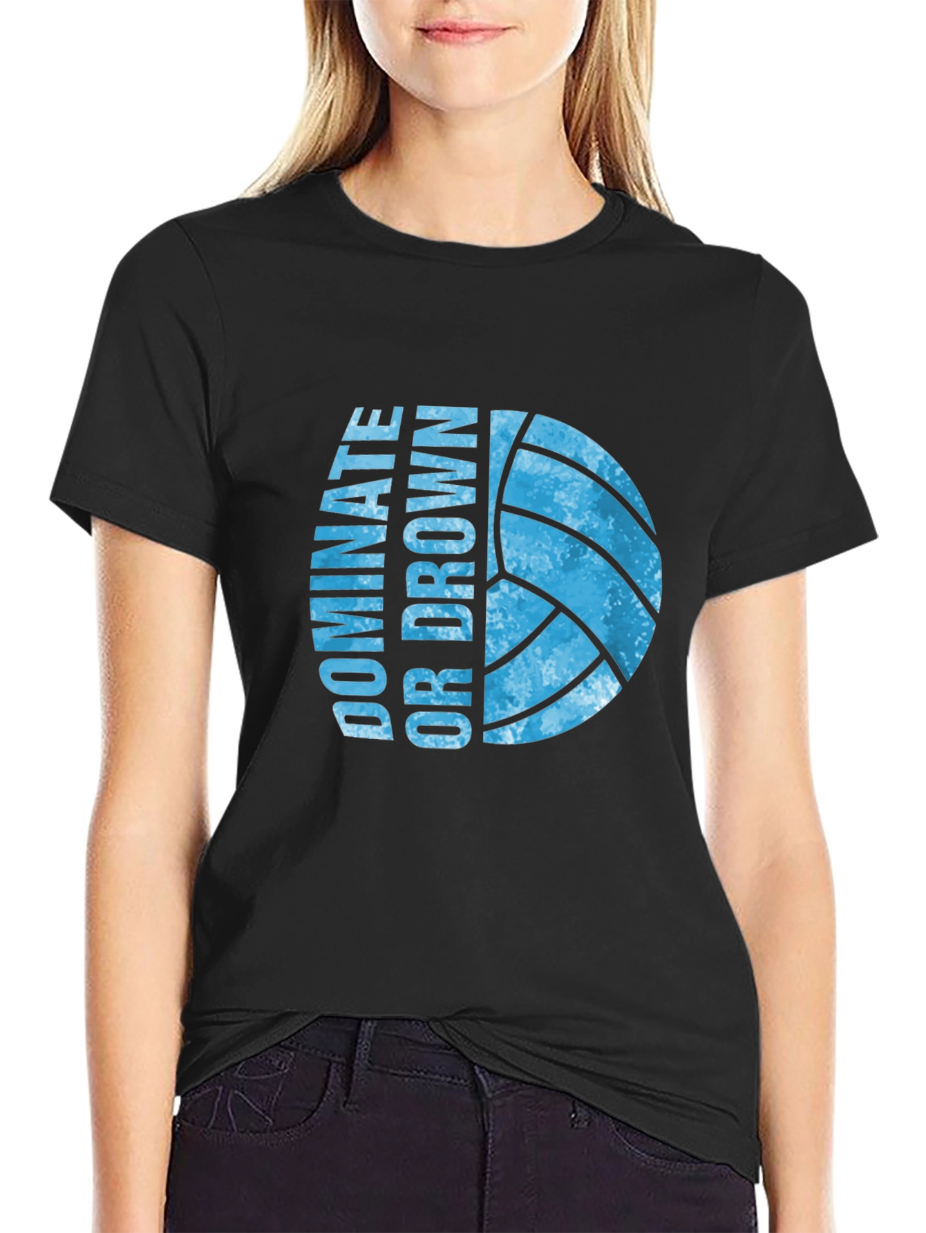 Dominate or Drown Volleyball Graphic Tee