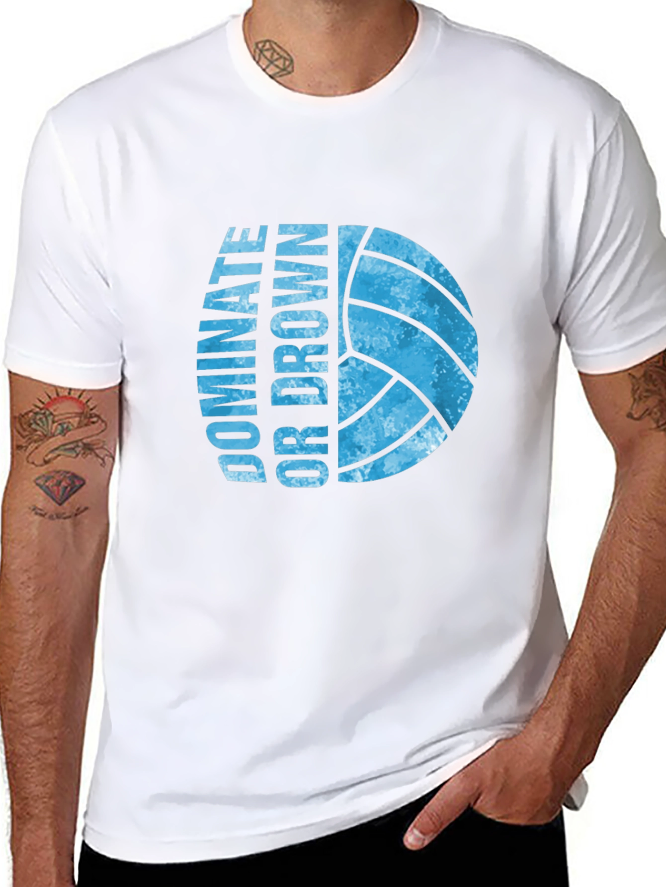 Dominate or Drown Volleyball Graphic Tee