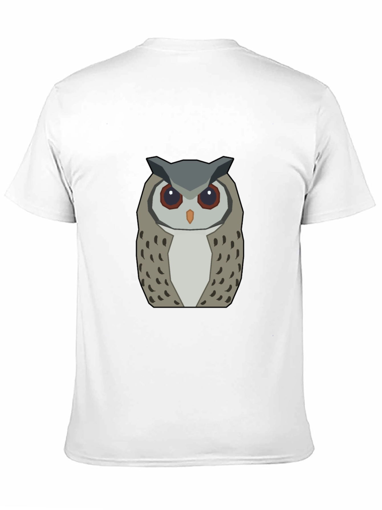 Geometric Owl Graphic Tee - Modern Design