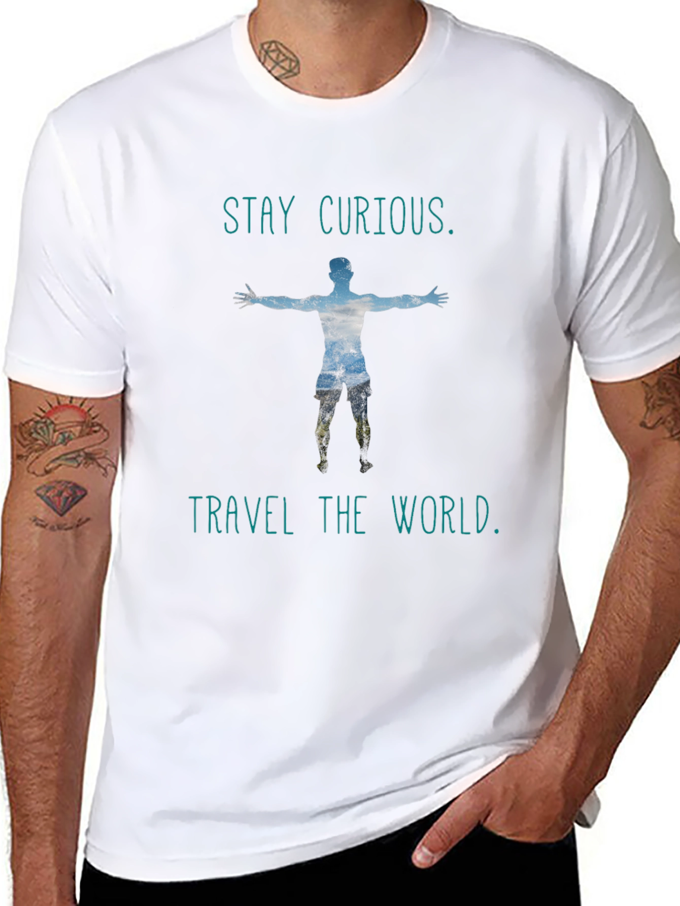 Stay Curious Graphic T-Shirt - Travel the World