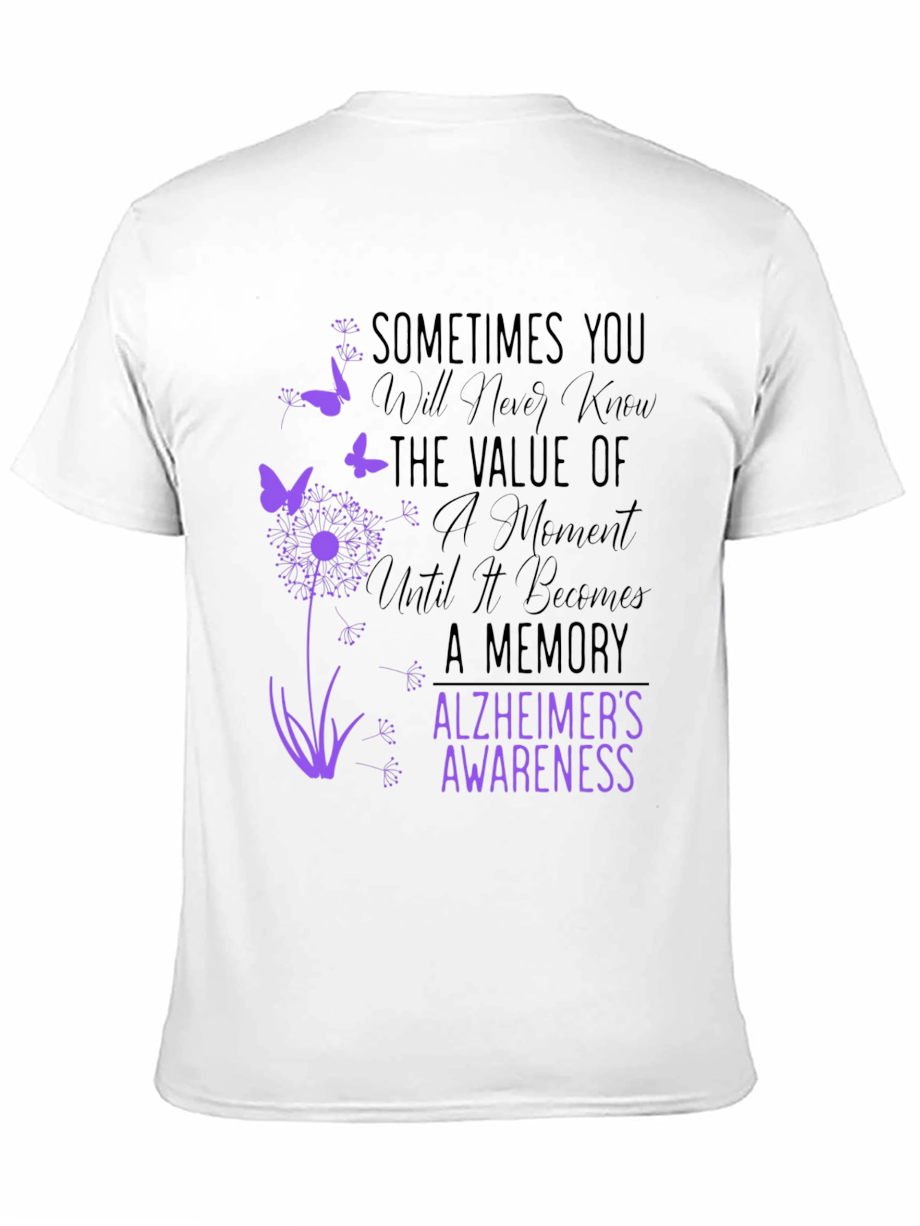 Alzheimers Awareness Graphic T-Shirt