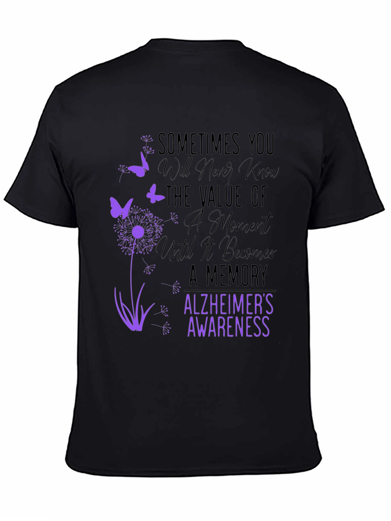 Alzheimers Awareness Graphic T-Shirt