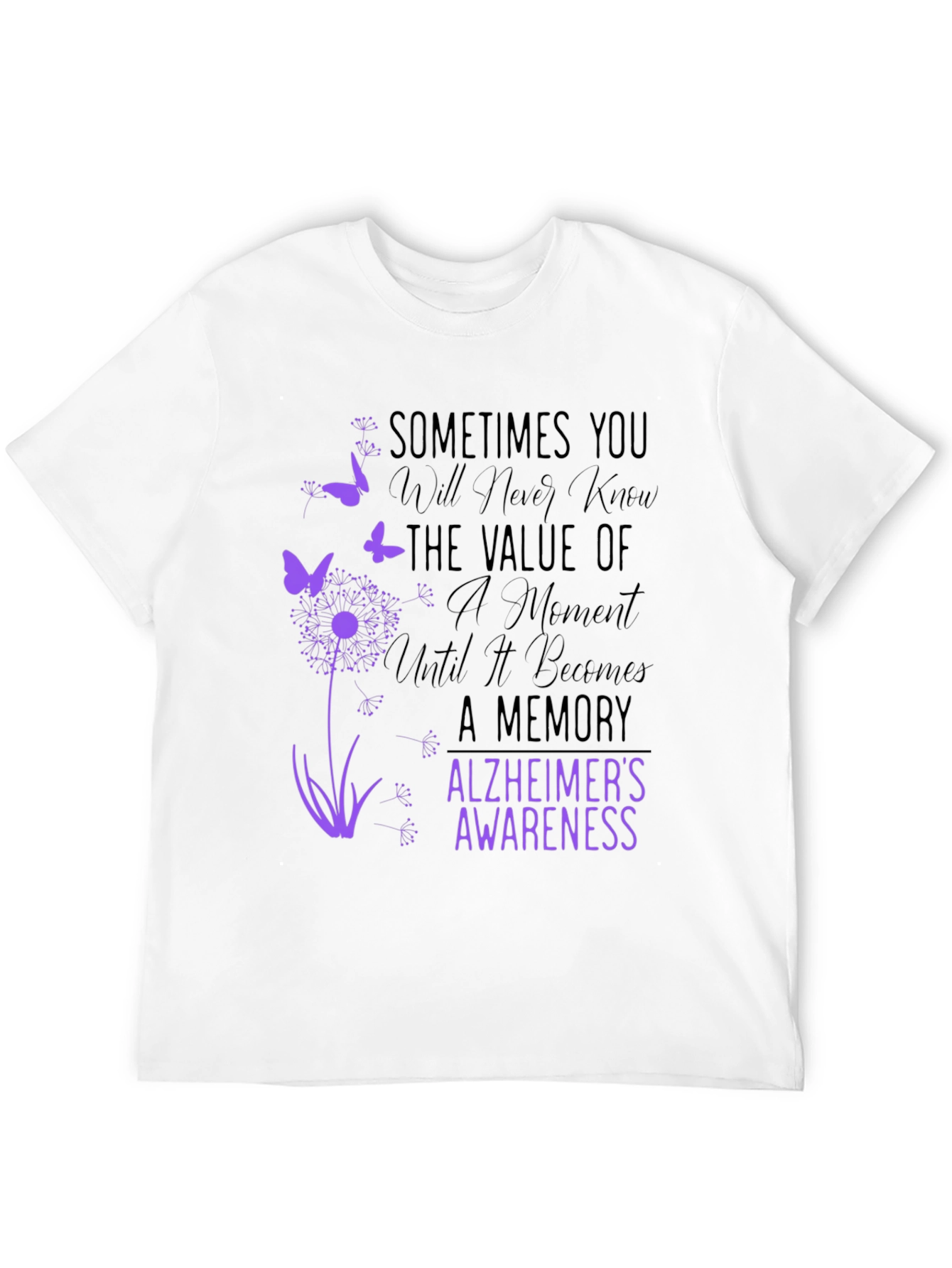 Alzheimers Awareness Graphic T-Shirt