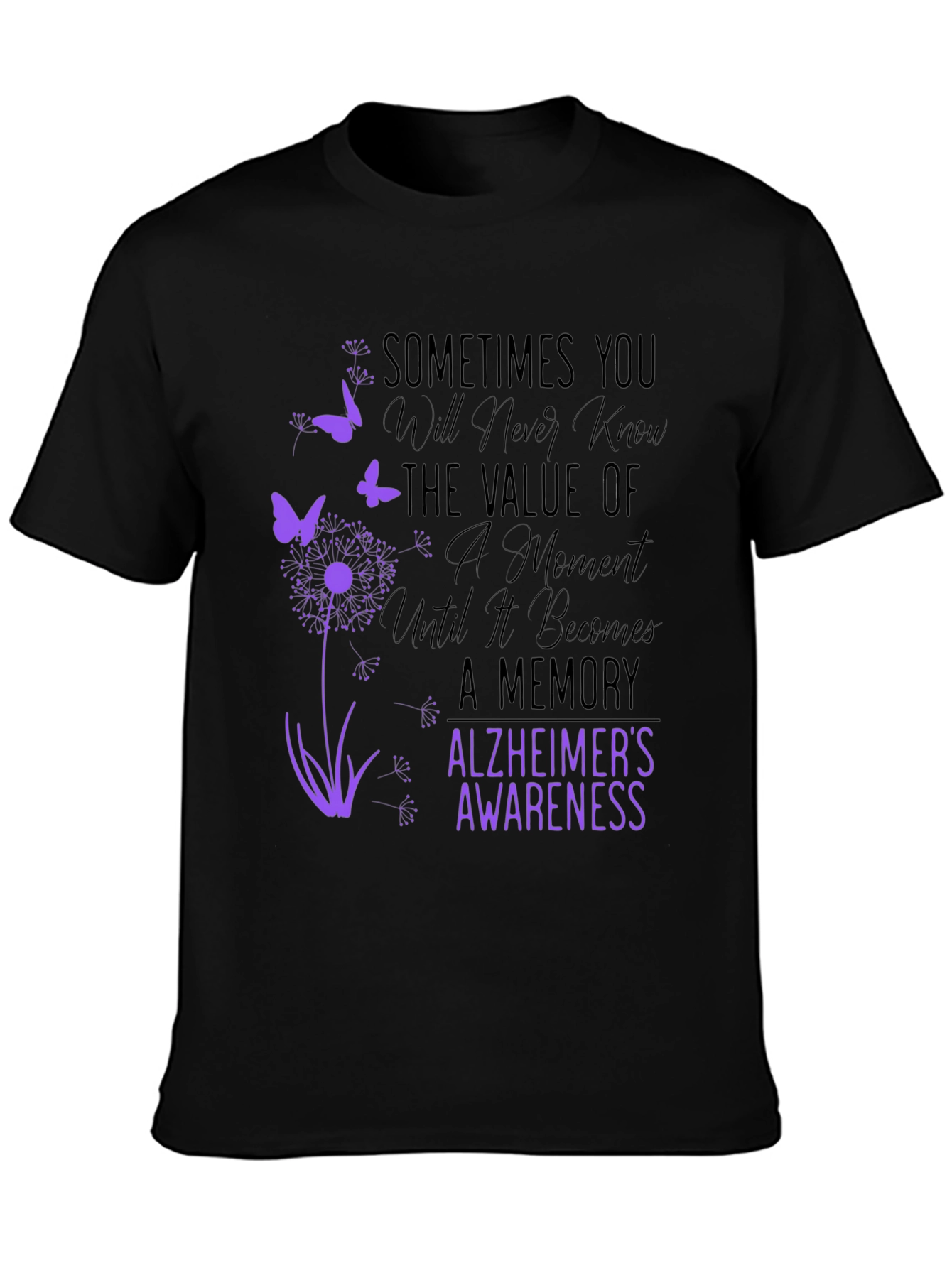 Alzheimers Awareness Graphic T-Shirt