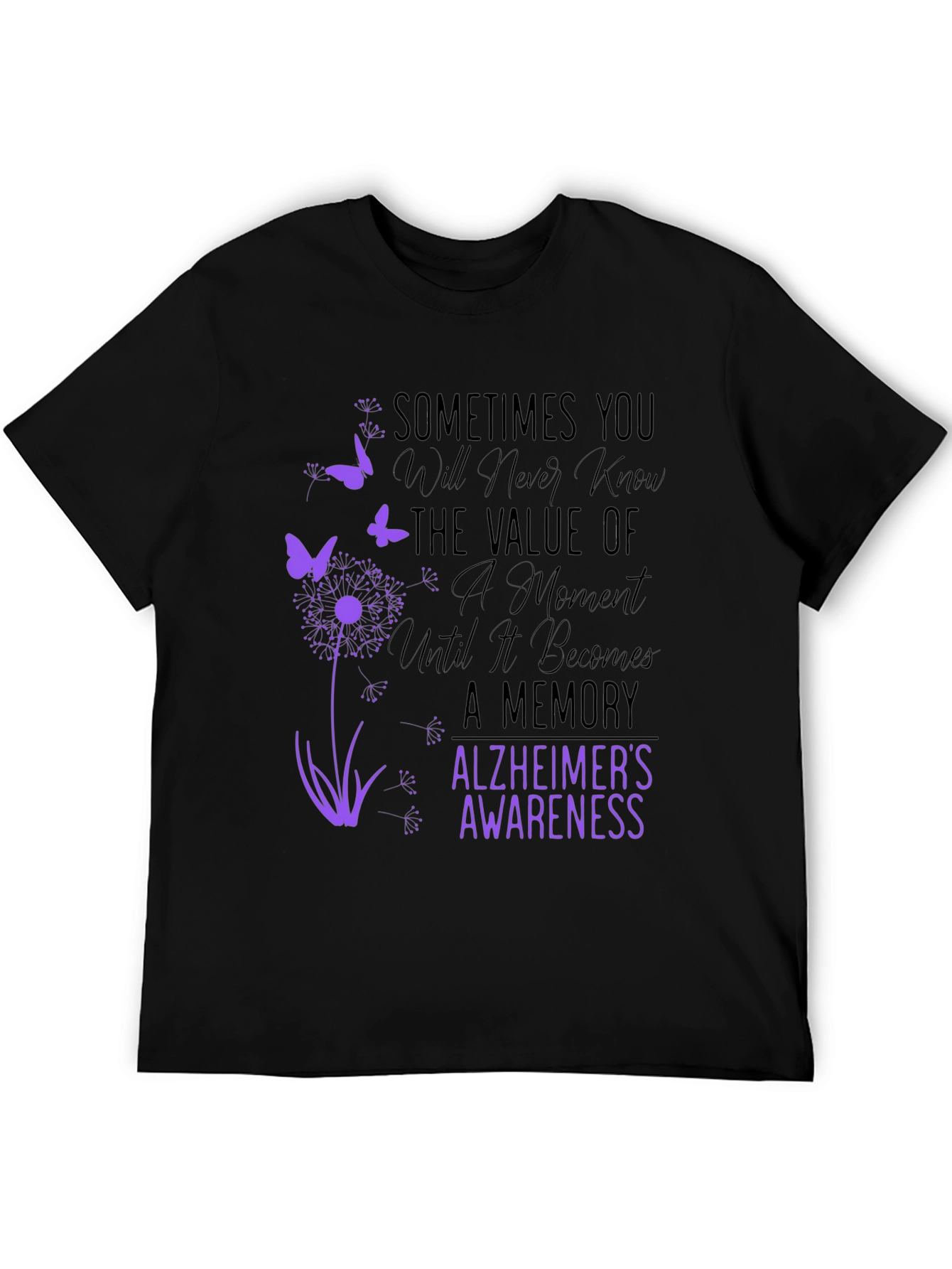 Alzheimers Awareness Graphic T-Shirt