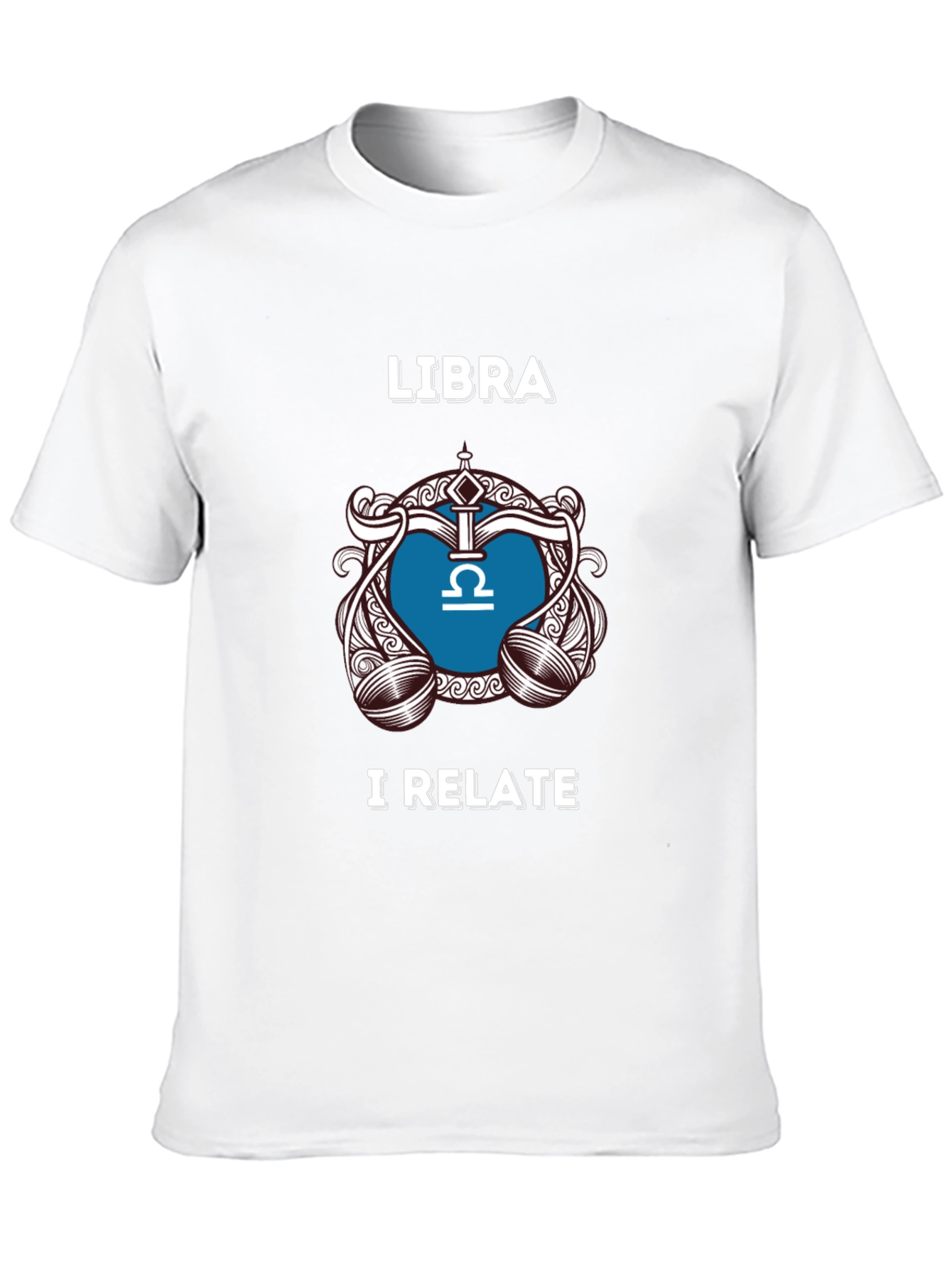 Libra Zodiac Sign T-Shirt - I Relate Black Tee