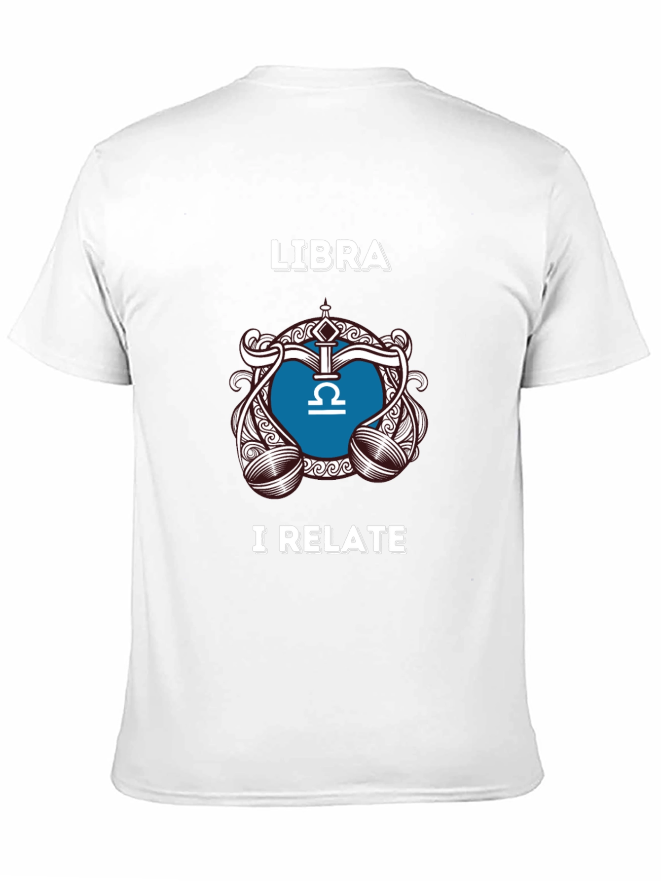 Libra Zodiac Sign T-Shirt - I Relate Black Tee