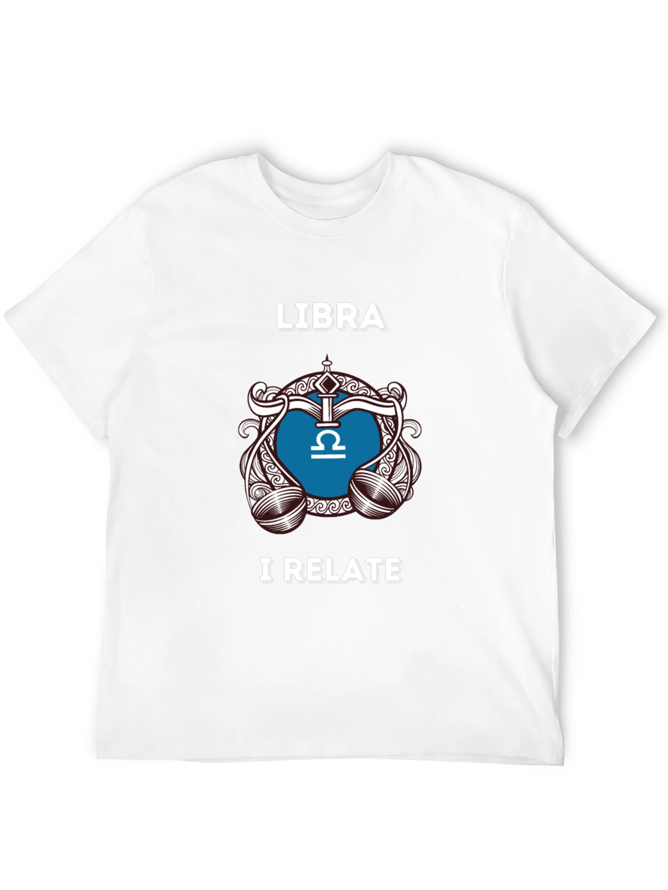 Libra Zodiac Sign T-Shirt - I Relate Black Tee
