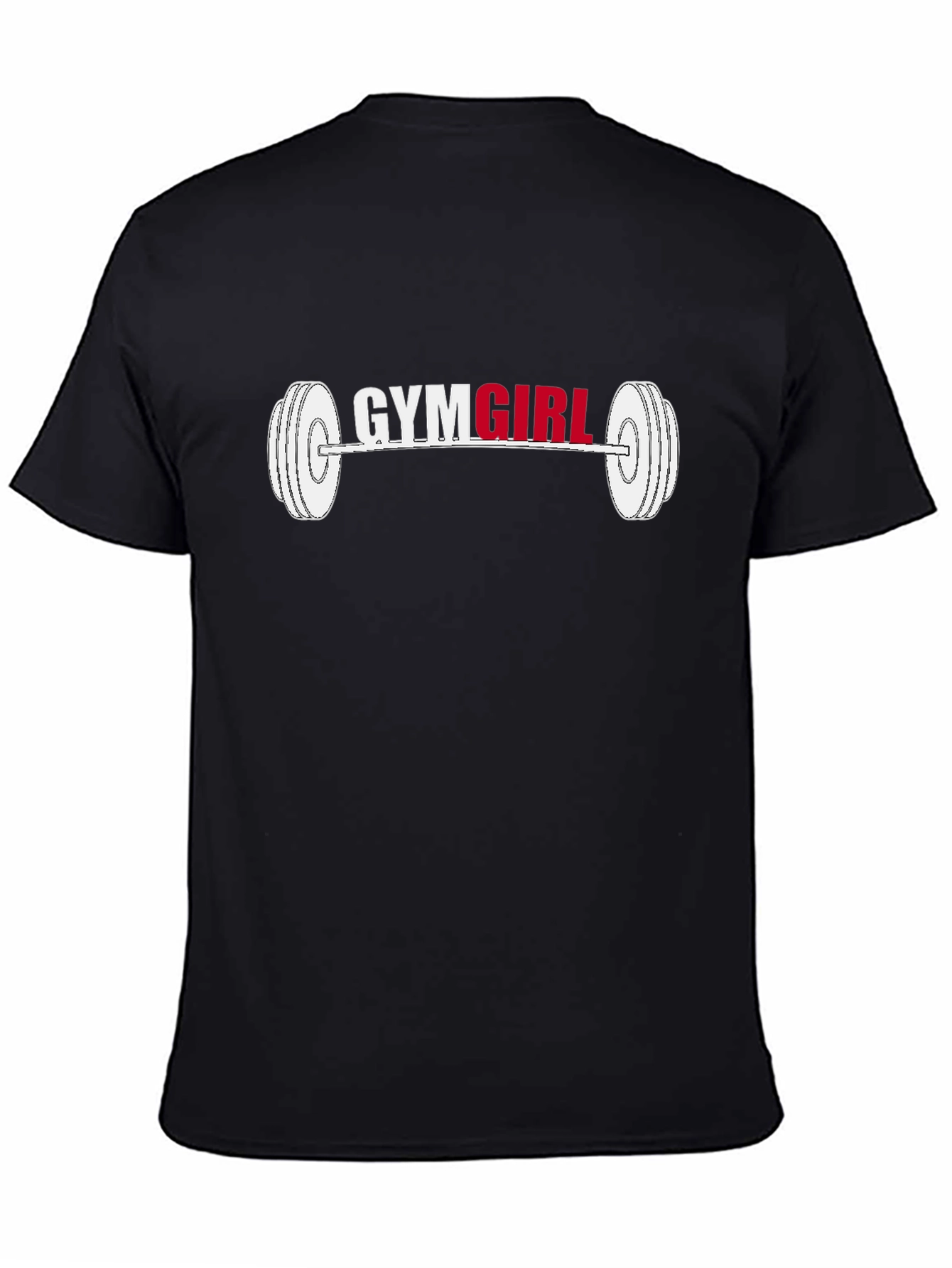 Gym Girl Barbell Graphic Tee - Fitness Fashion