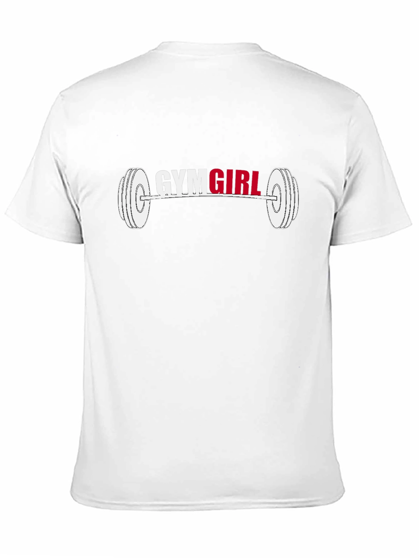 Gym Girl Barbell Graphic Tee - Fitness Fashion