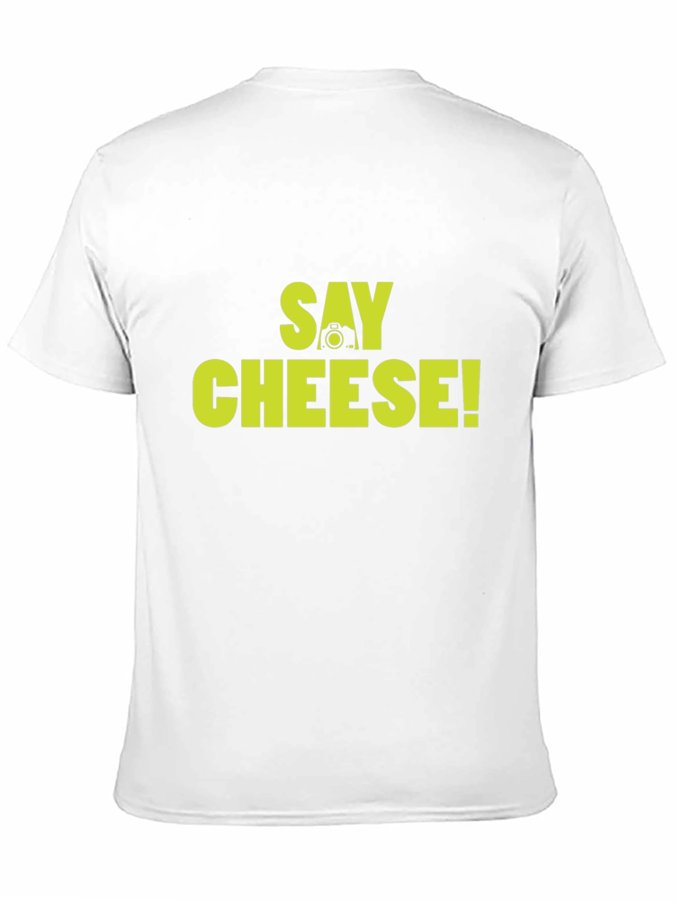 Say Cheese! Graphic Crew Neck T-Shirt - Black