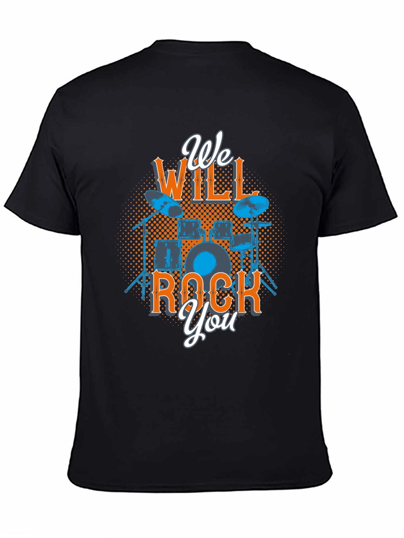 We Will Rock You Drum Set Graphic Tee