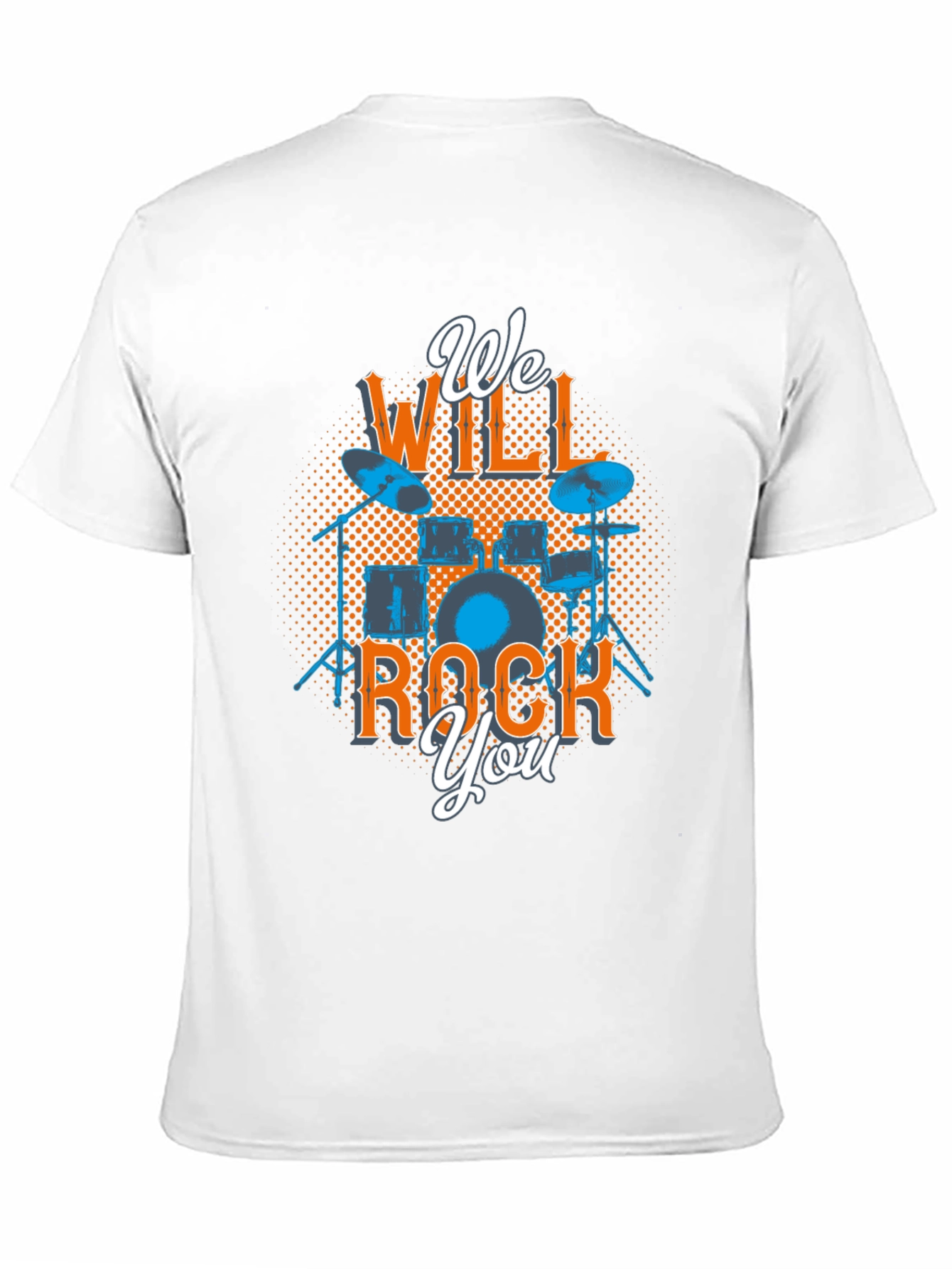 We Will Rock You Drum Set Graphic Tee