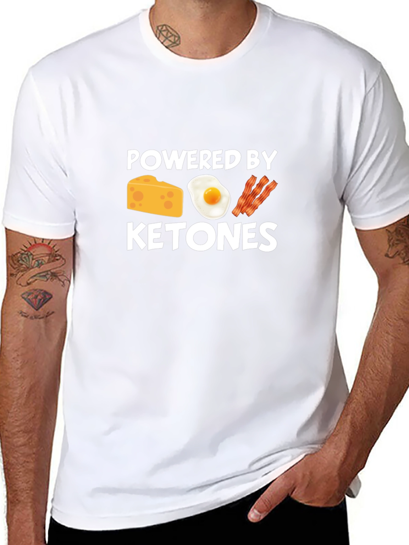 Powered By Ketones Black T-Shirt